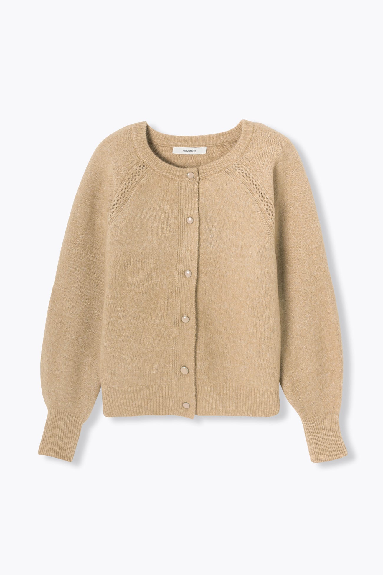 Cardigan mit rundem Kragen
