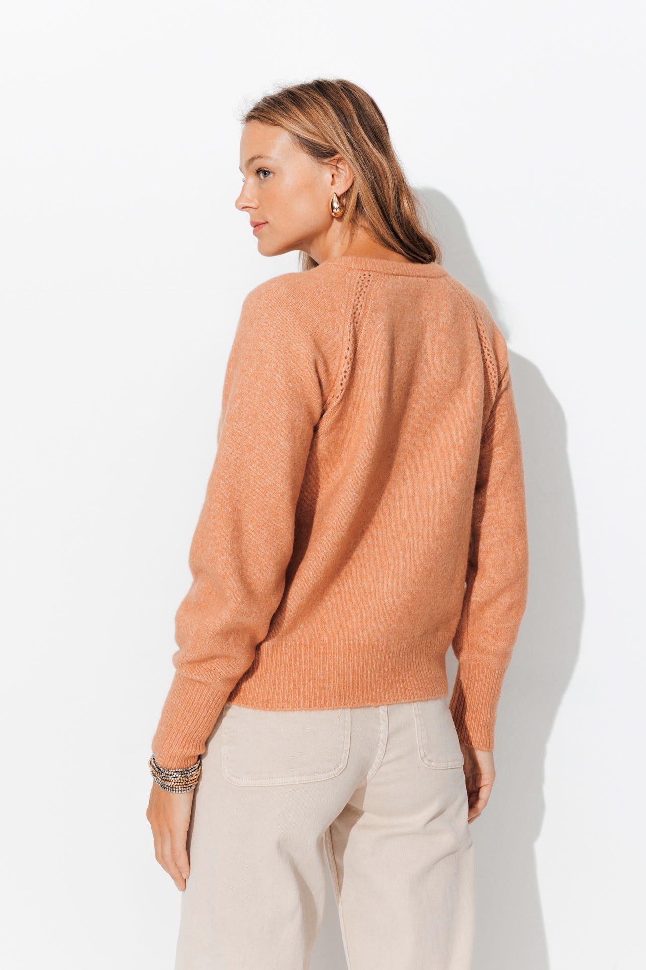 Cardigan mit rundem Kragen