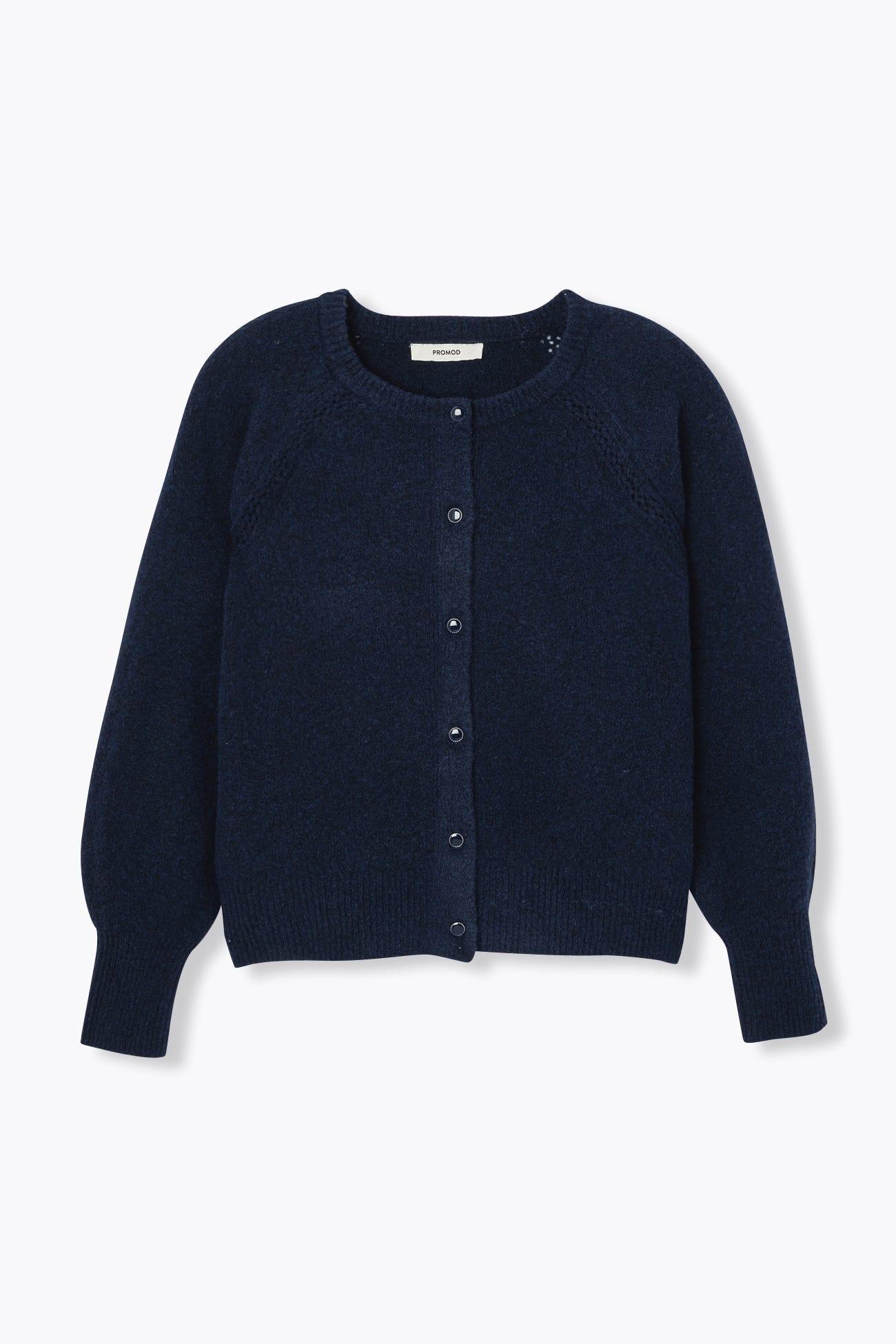 Cardigan mit rundem Kragen