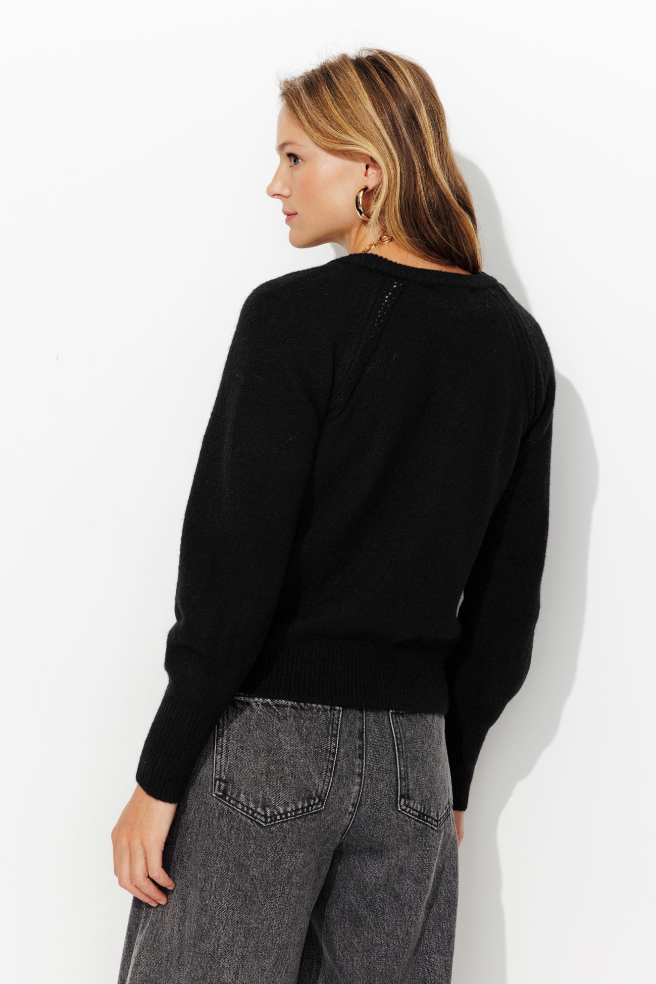 Cardigan mit rundem Kragen