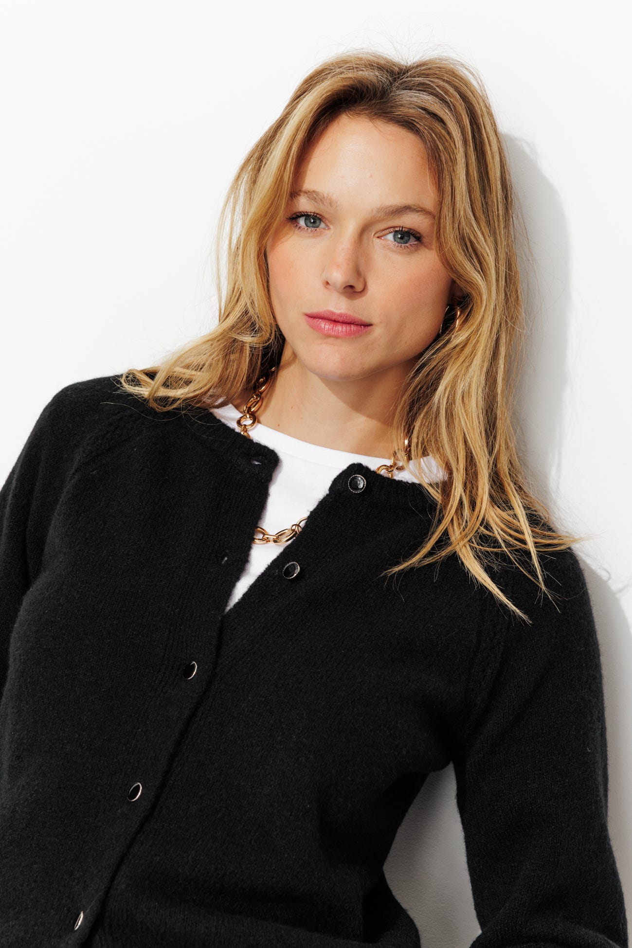 Cardigan mit rundem Kragen
