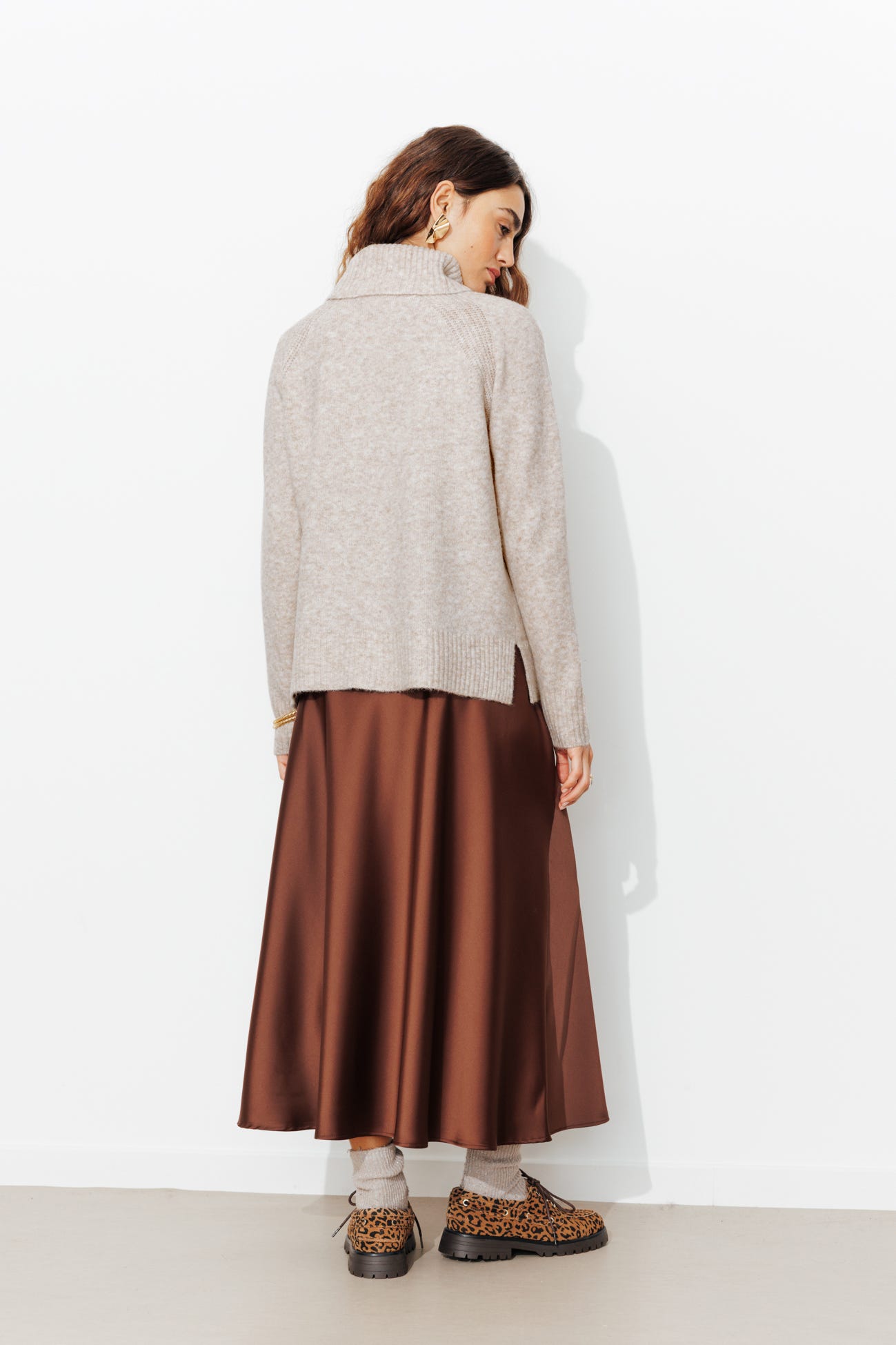 Pull col roulé Femme