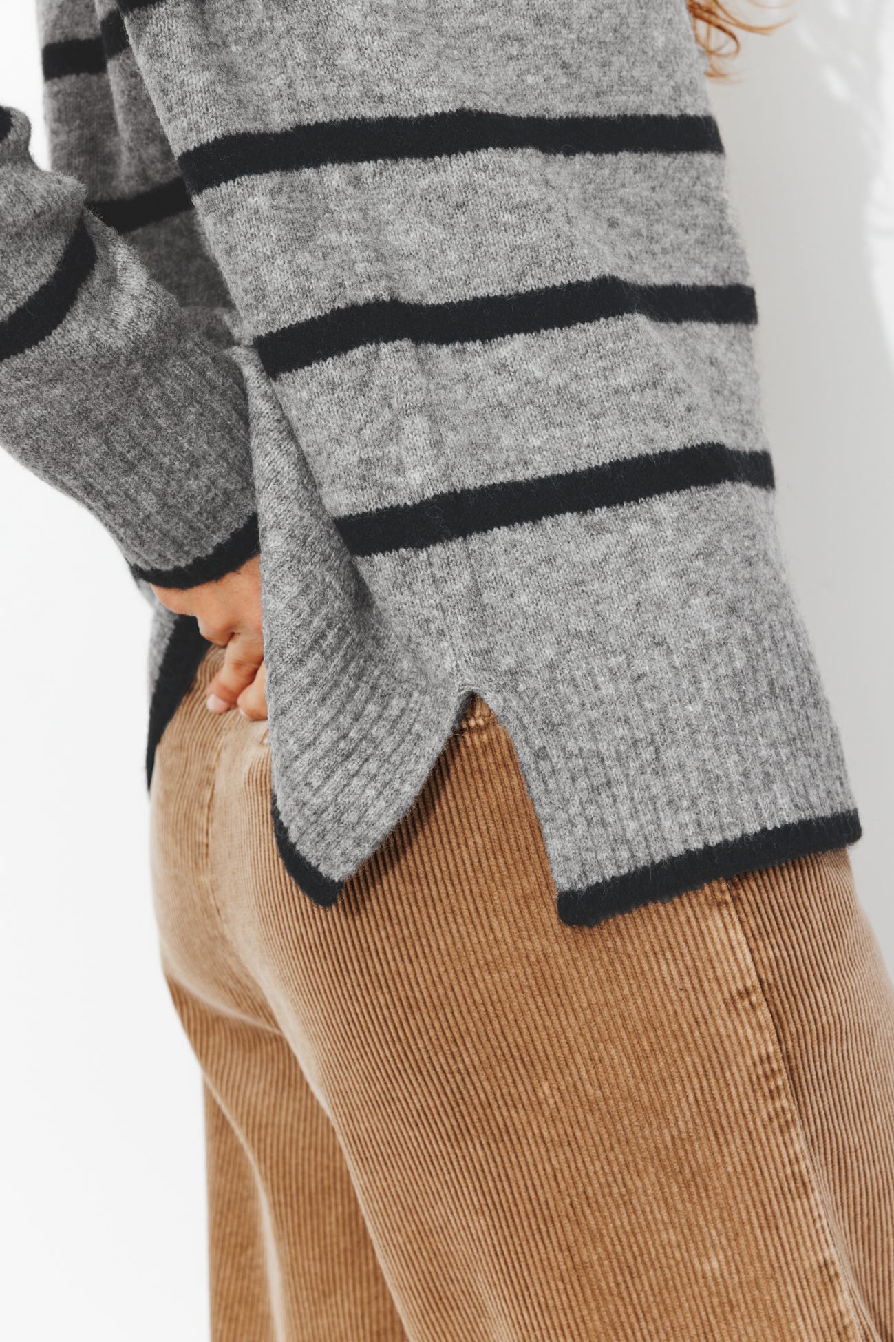 Pull col roulé marin Femme
