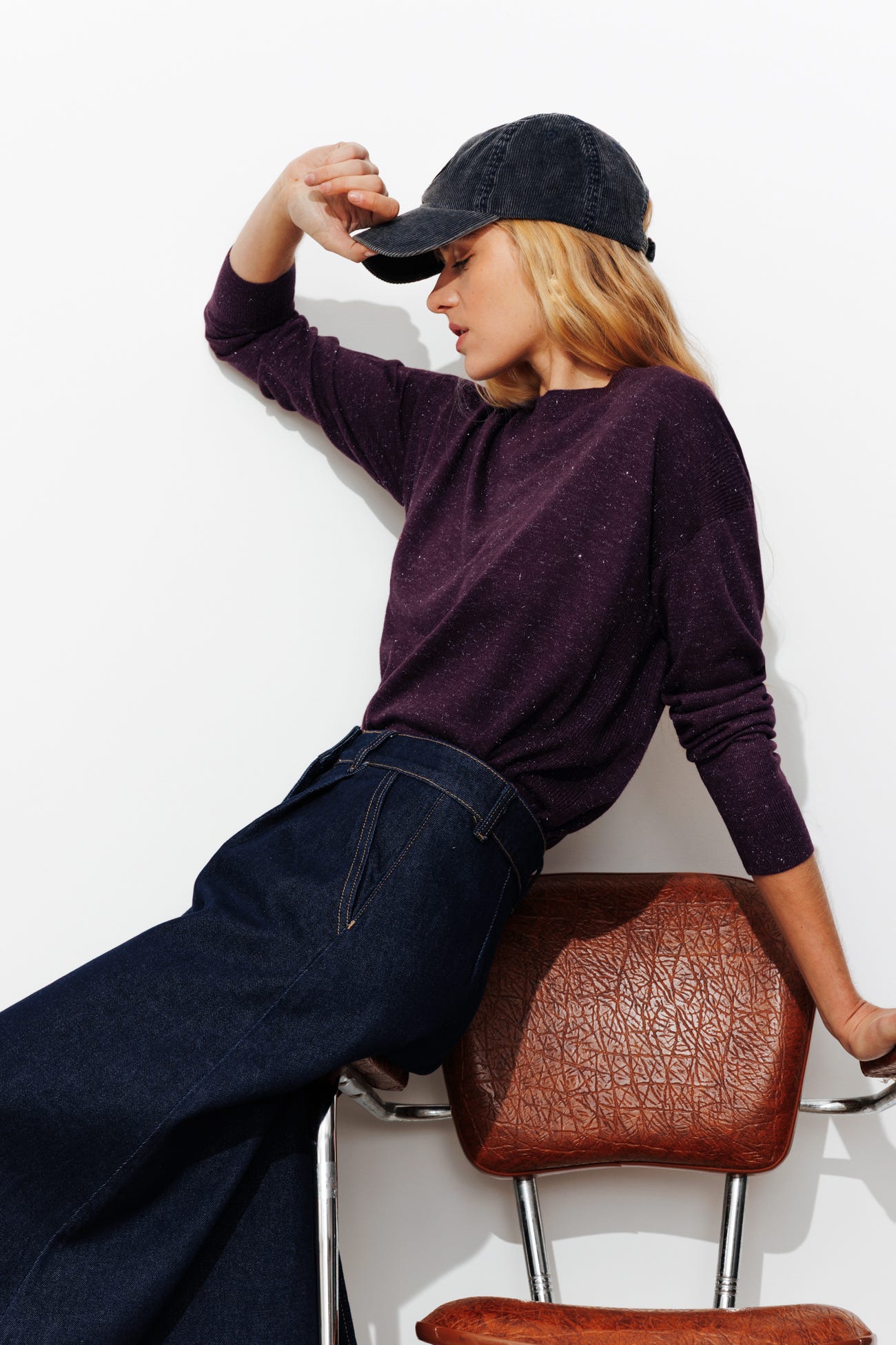 Jersey fino oversize brillo