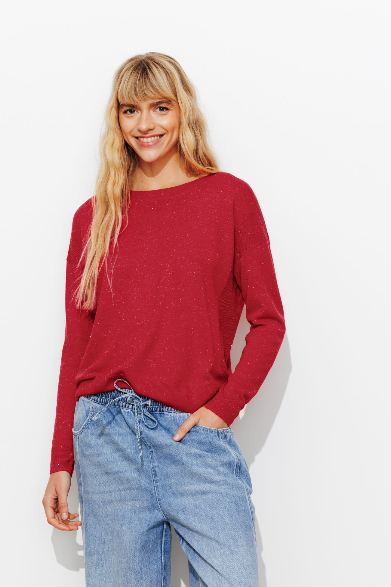 Jersey fino oversize brillo