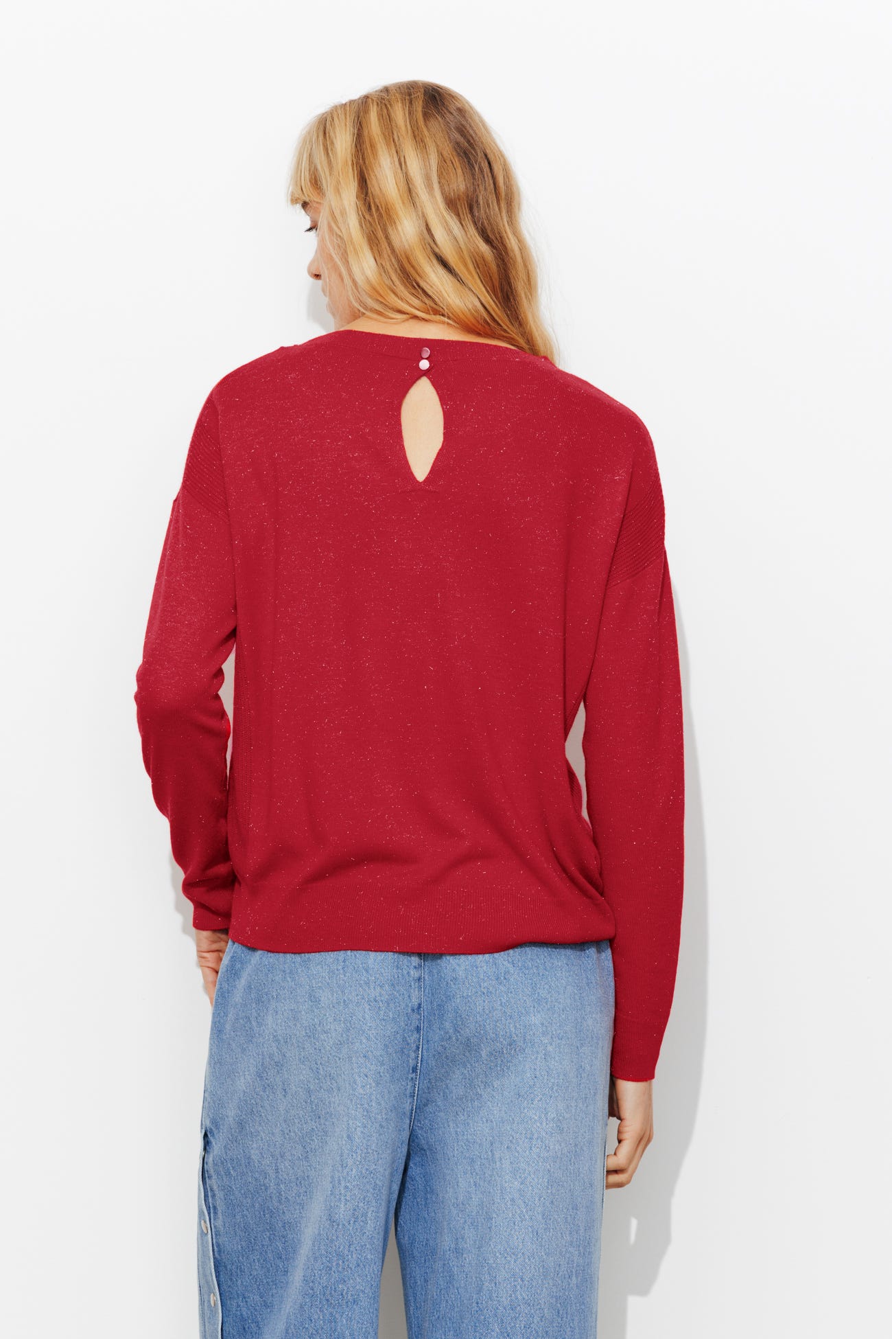 Jersey fino oversize brillo