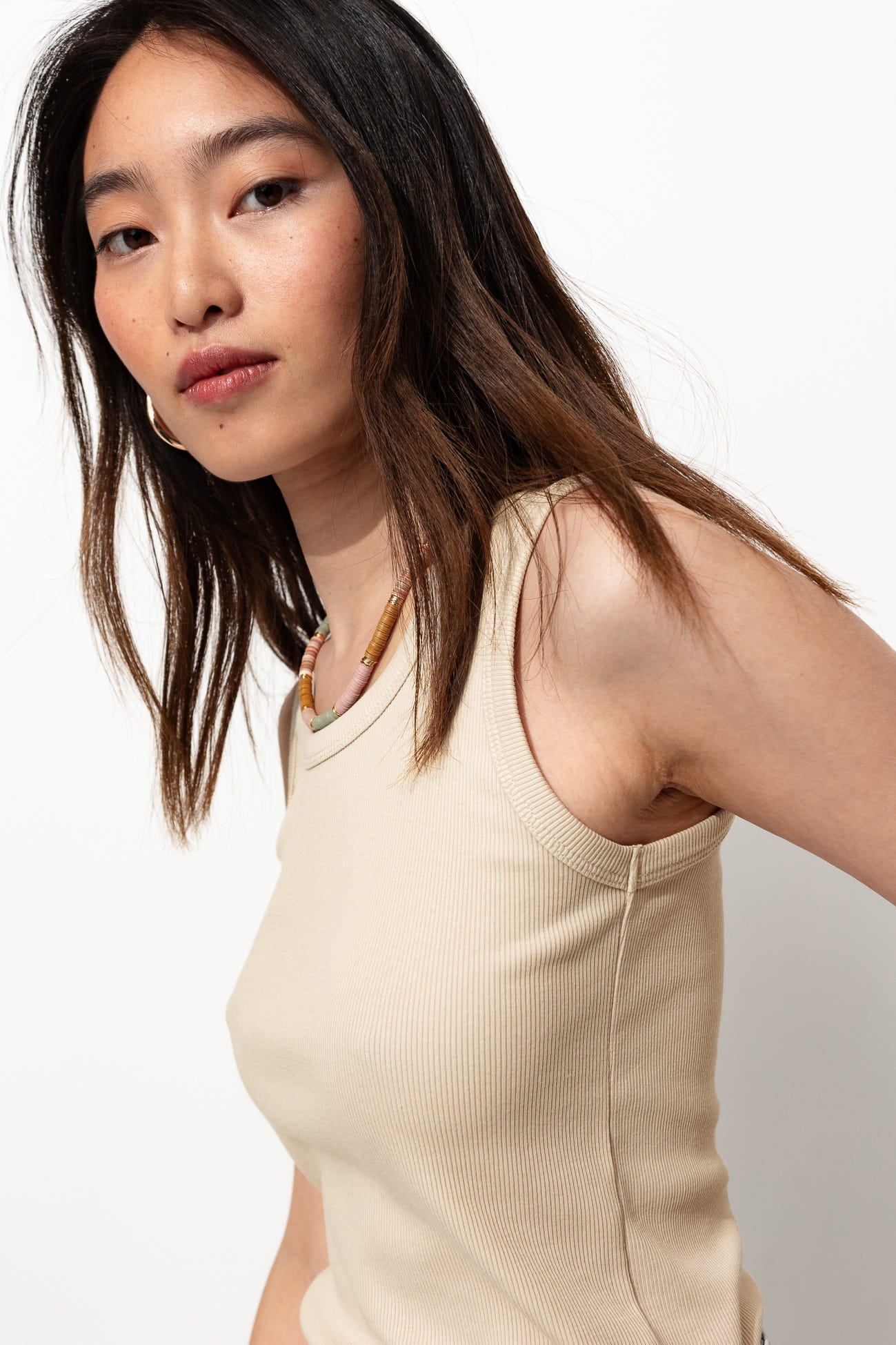 Geripptes Tanktop