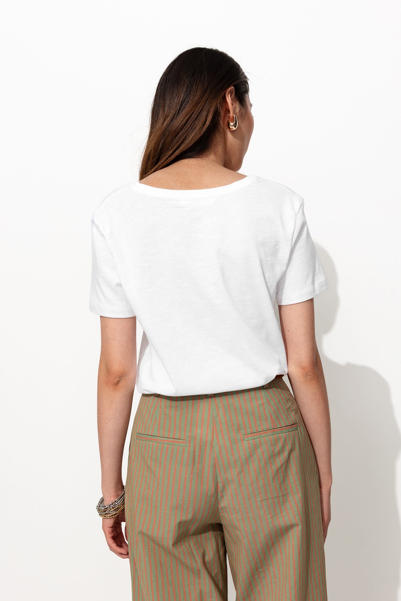 T-shirt col V Femme