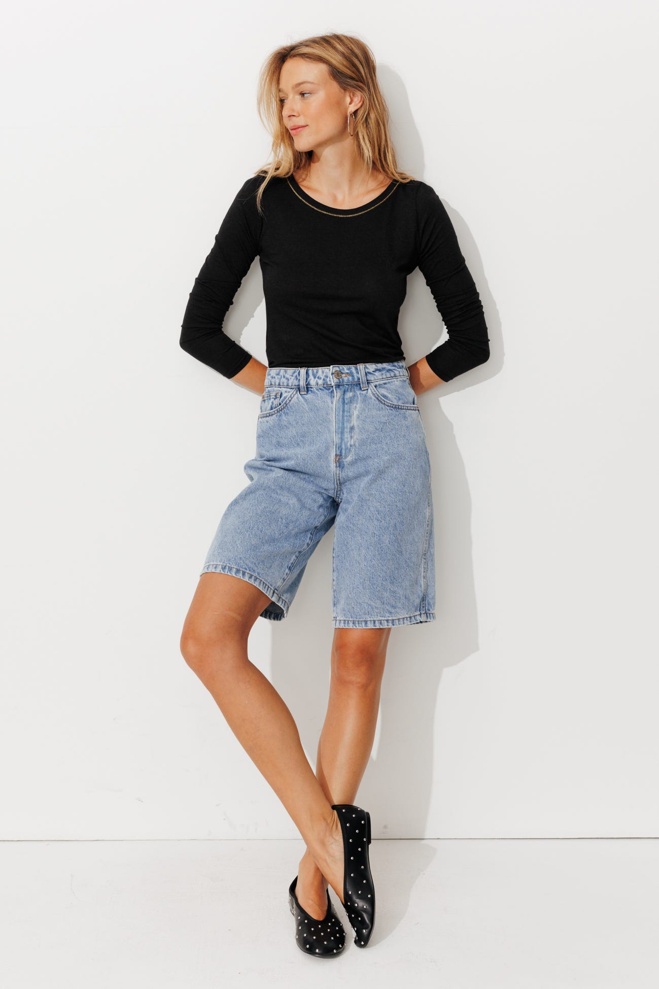 T-shirt col rond Femme