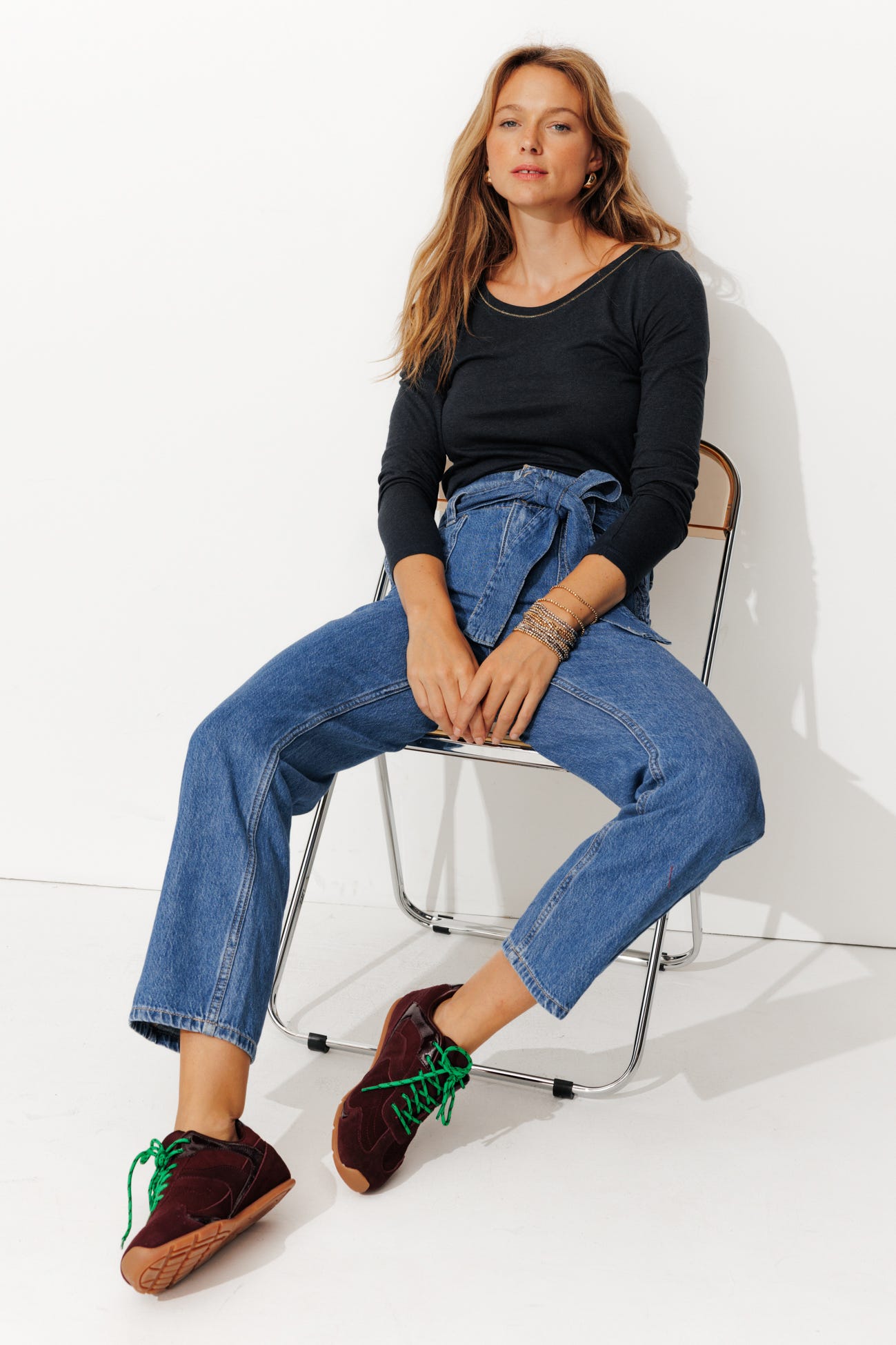 T-shirt col rond Femme