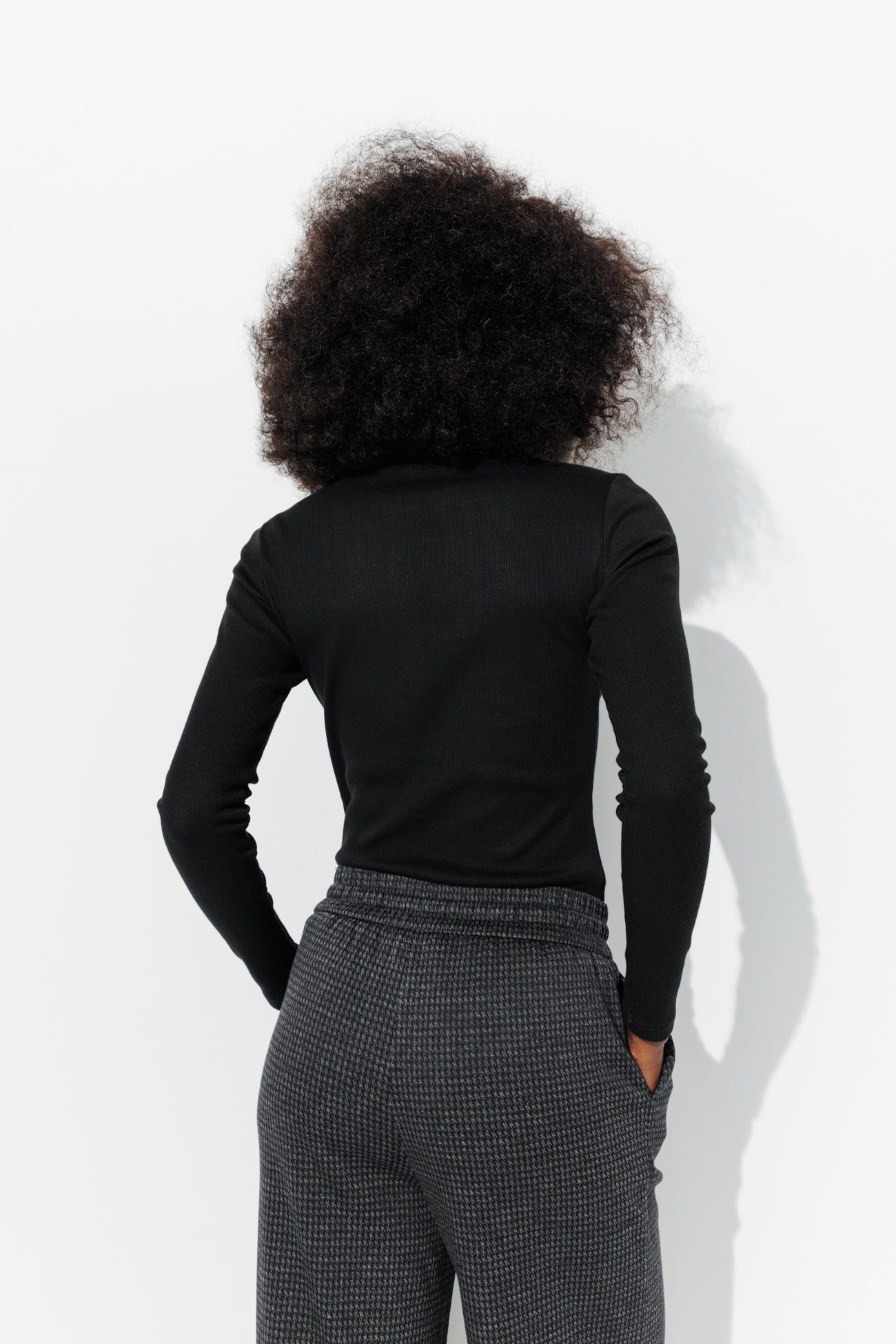 Ribbed long-sleeve t-shirt