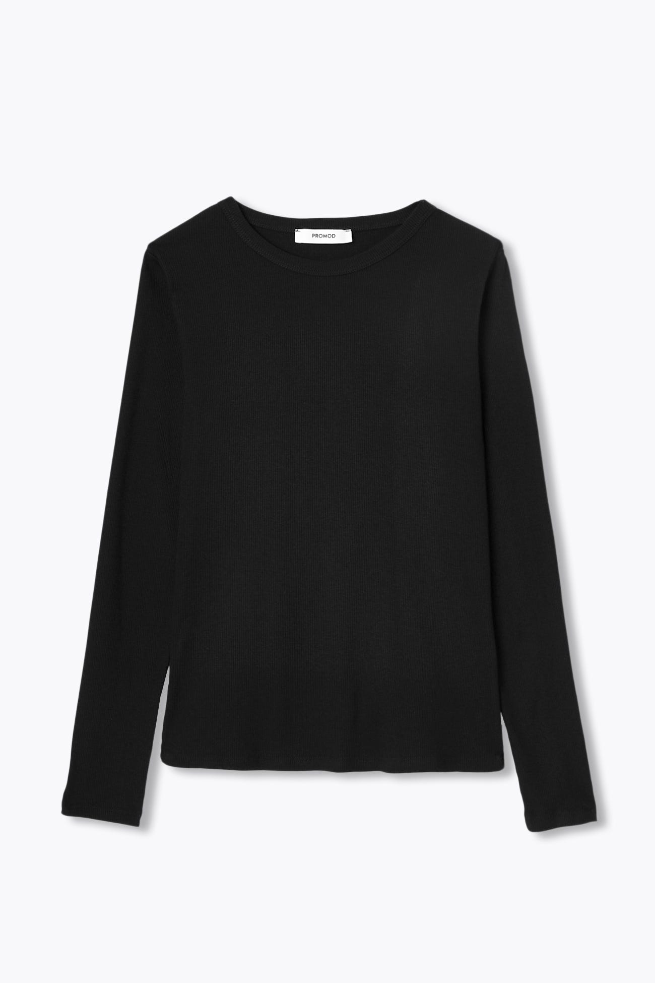 Ribbed long-sleeve t-shirt