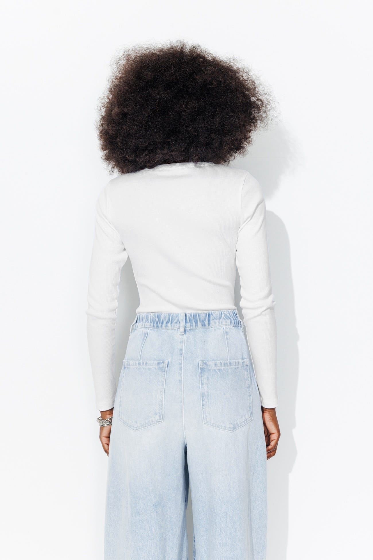 Ribbed long-sleeve t-shirt