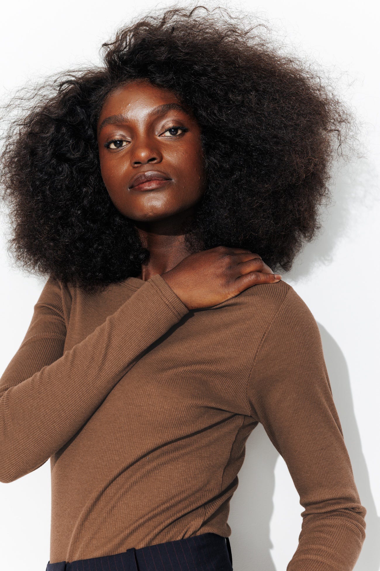Ribbed long-sleeve t-shirt