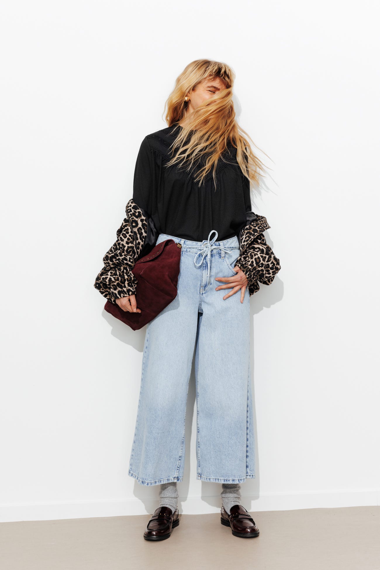 Blouse rétro détail crochet