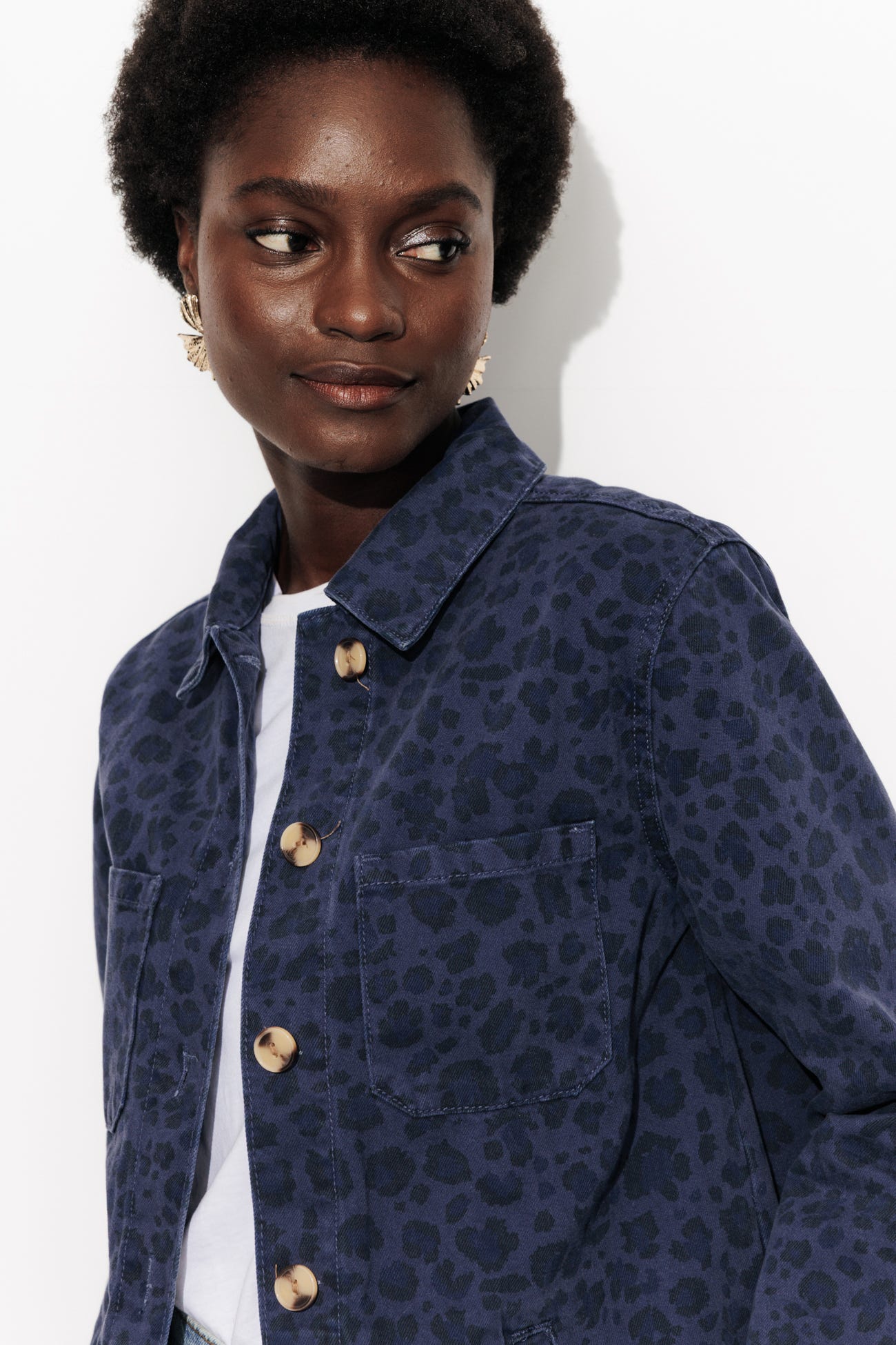 ALMA veste surchemise léopard