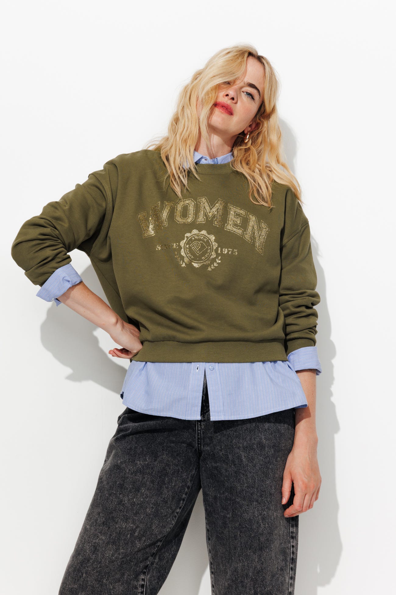 Sweat-shirt à paillettes Femme
