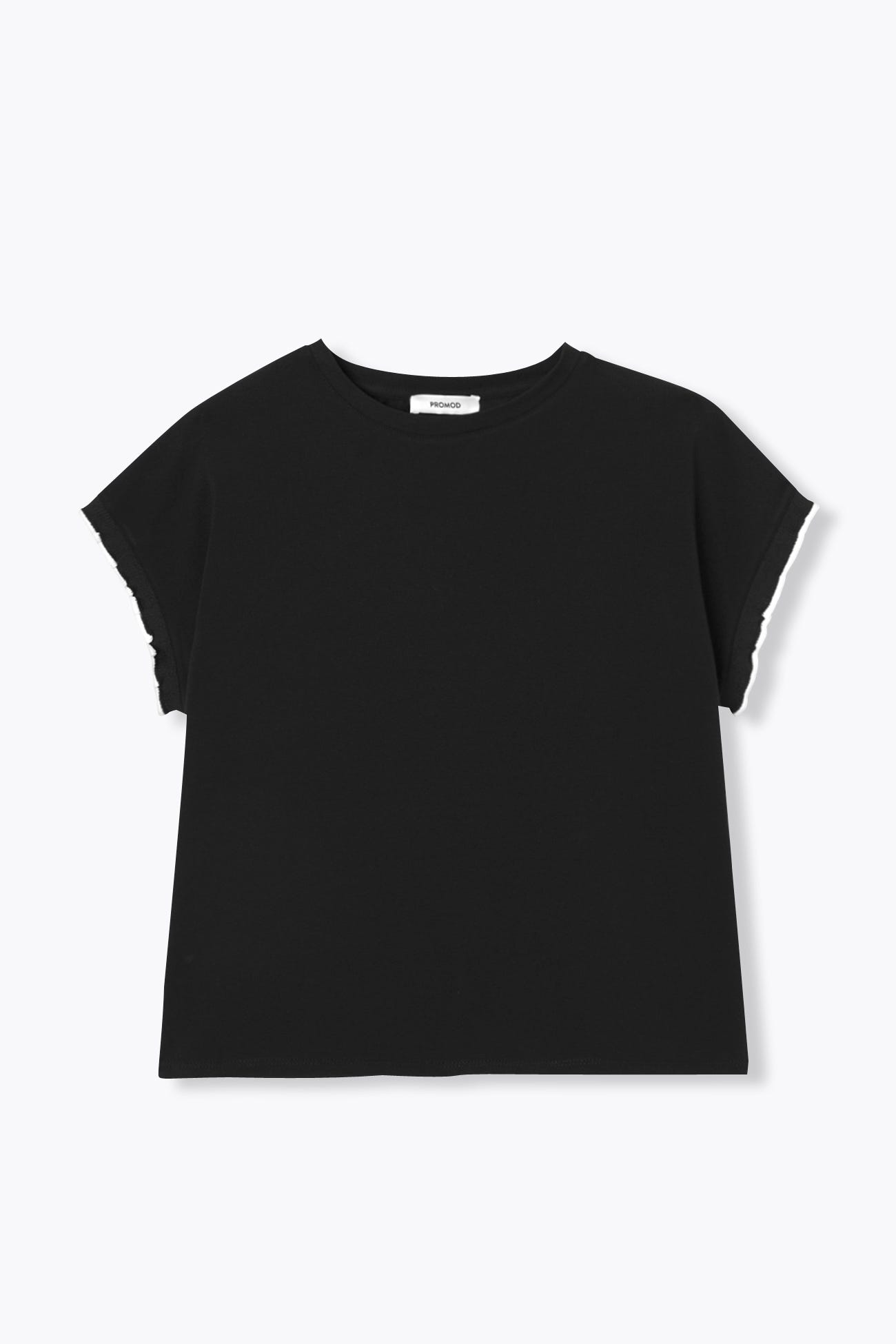 T-shirt con manica fantasia