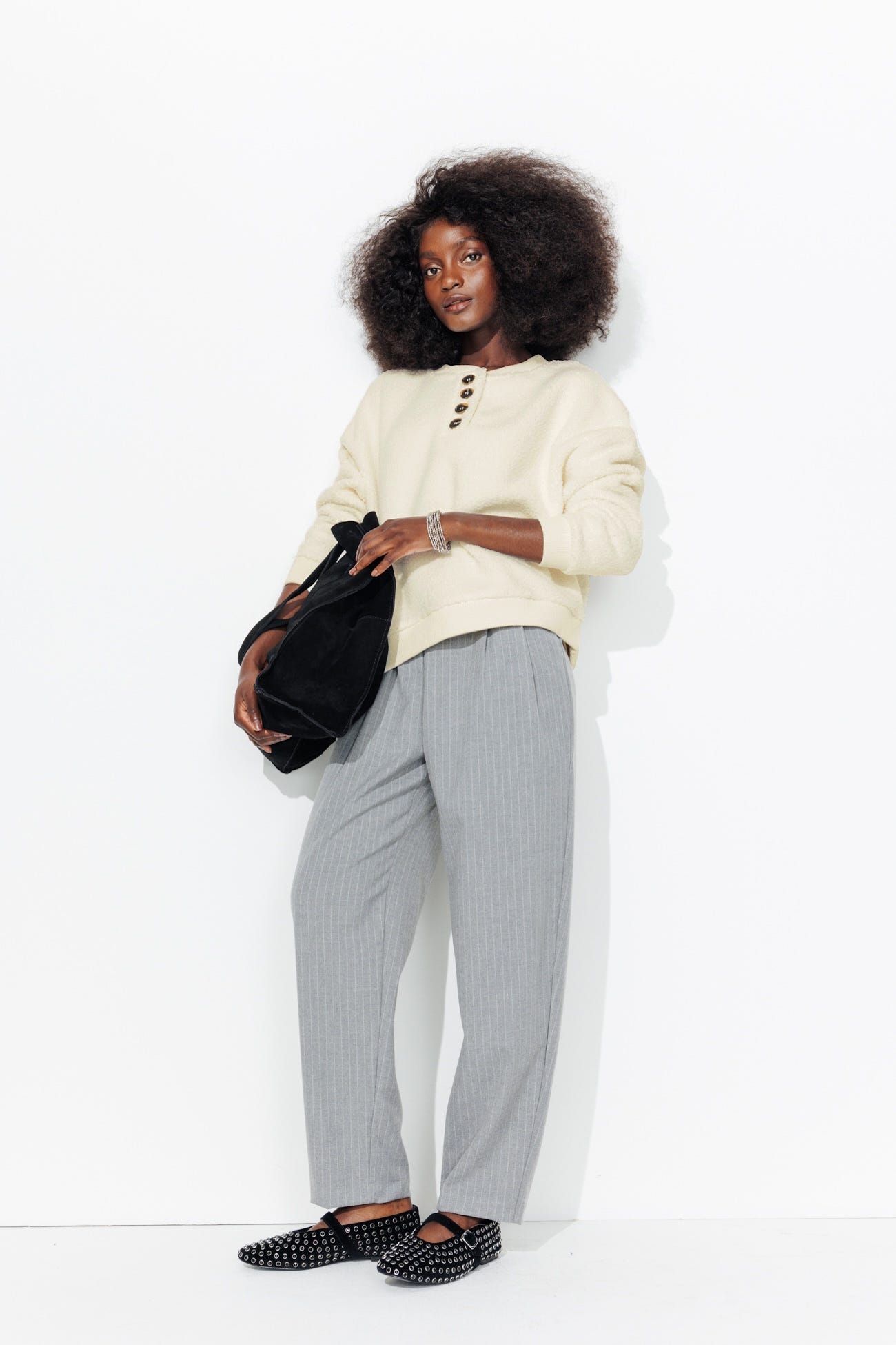Winter fleece sweatshirt