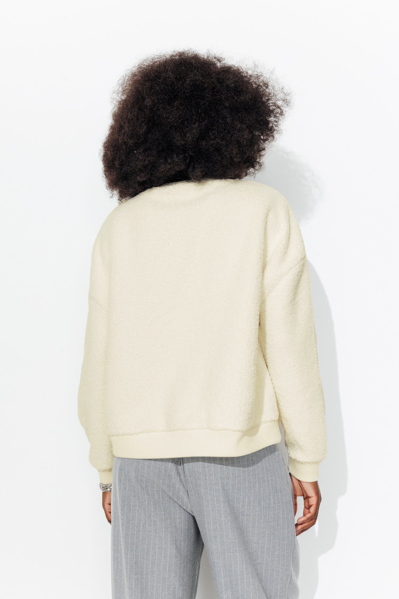 Winter fleece sweatshirt