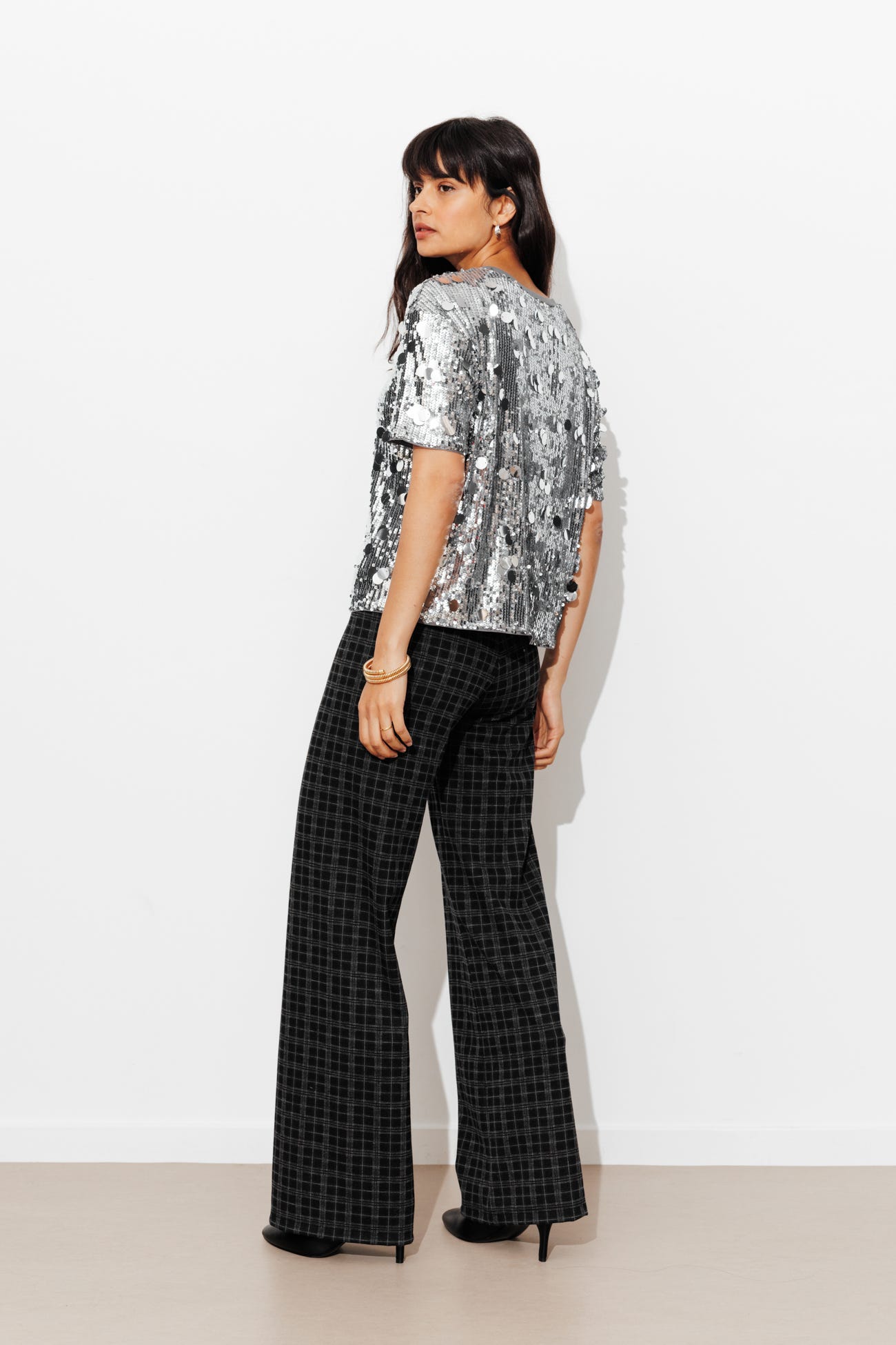 T-shirt à paillettes Femme