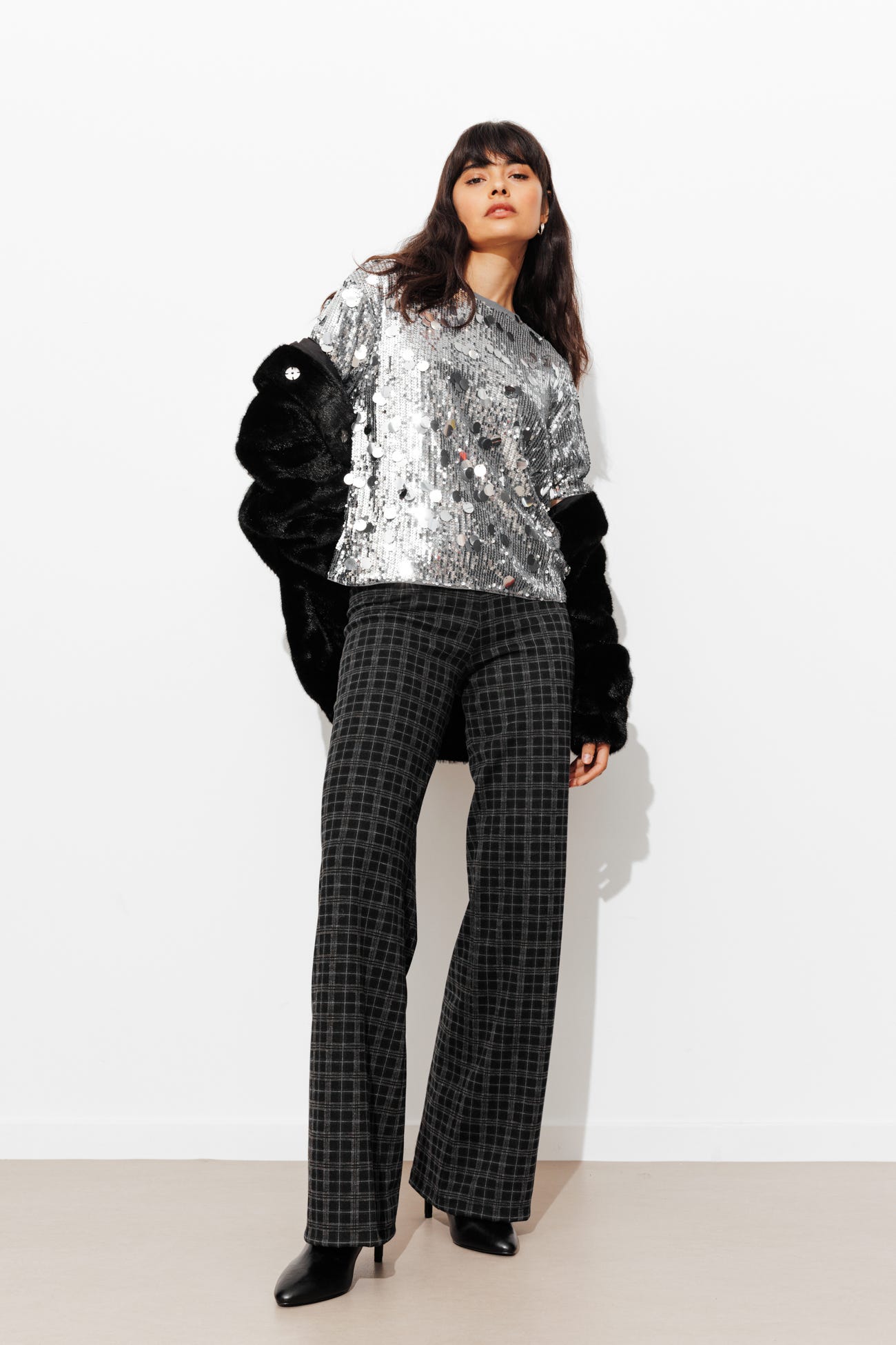 T-shirt à paillettes Femme