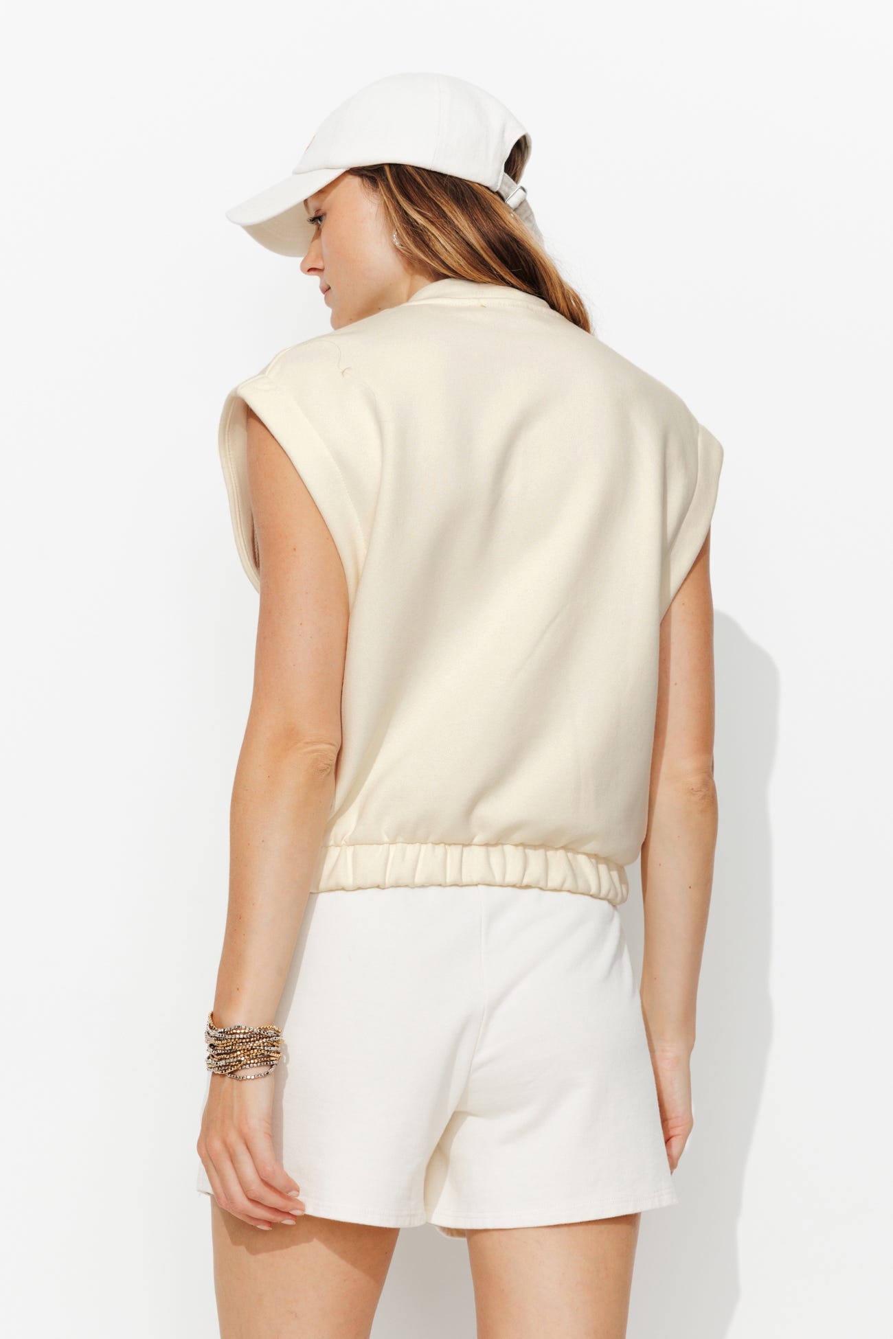 Sweat sans manches en molleton