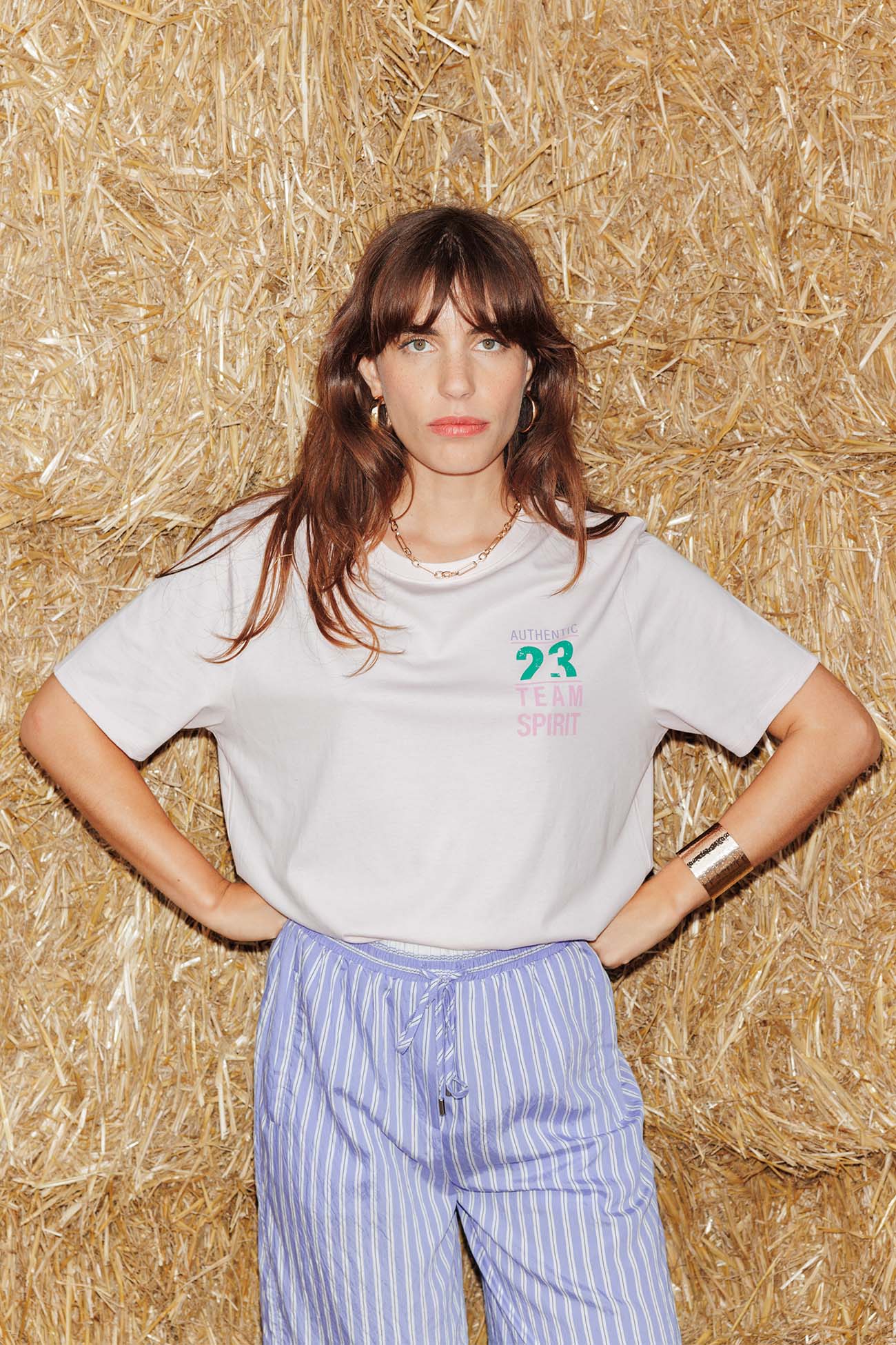 T-shirt à message Femme