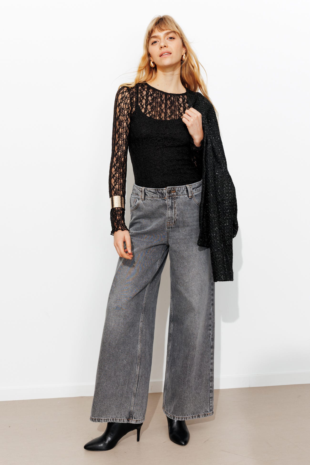 T-shirt en dentelle Femme