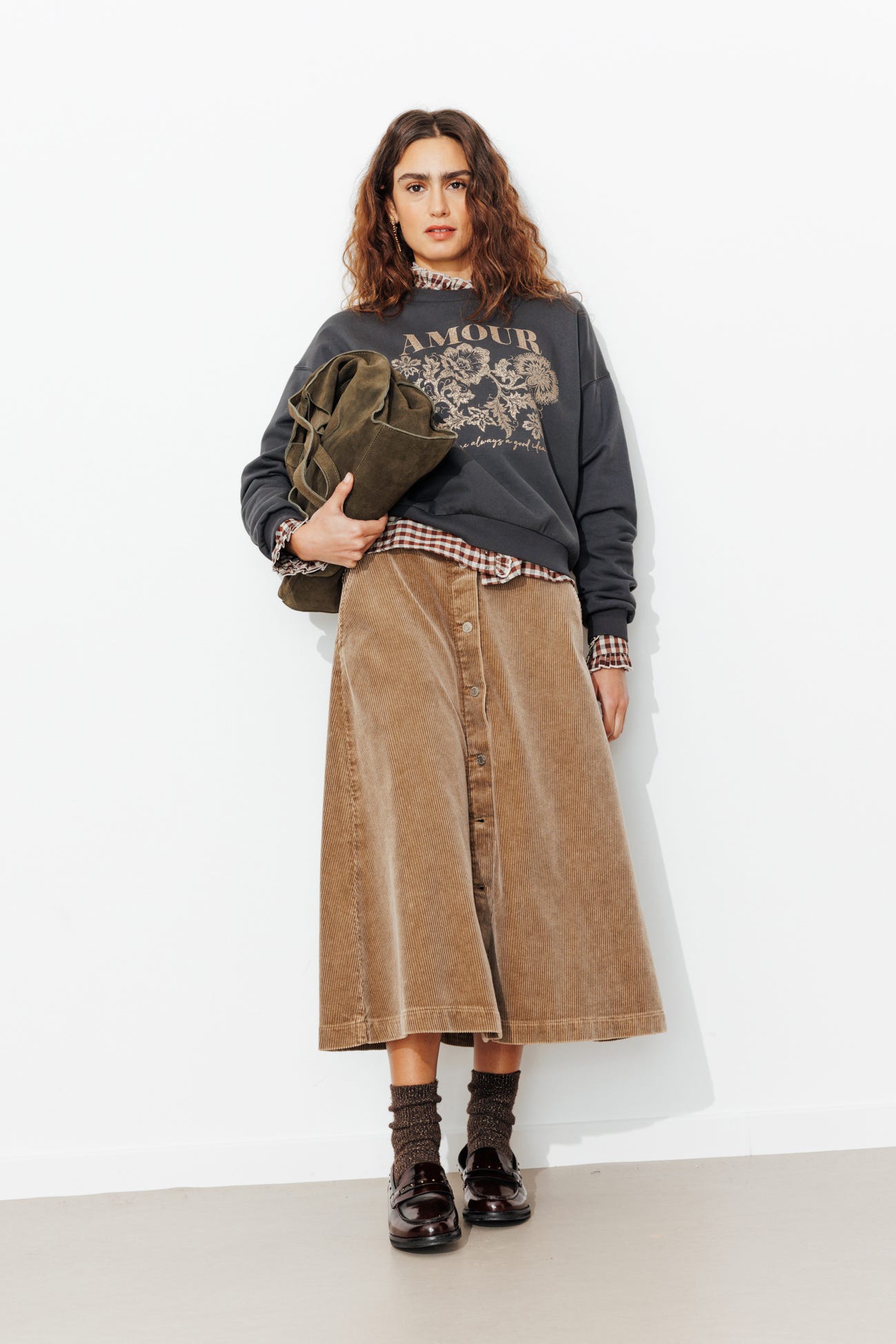 Sweat-shirt AMOUR paillettes