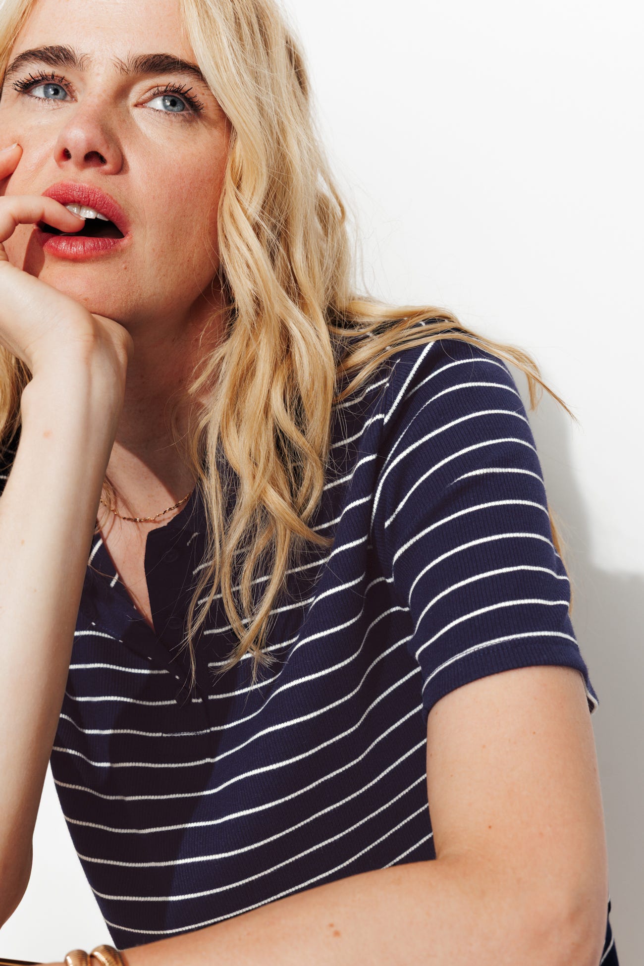 Polo rayé côtelé Femme