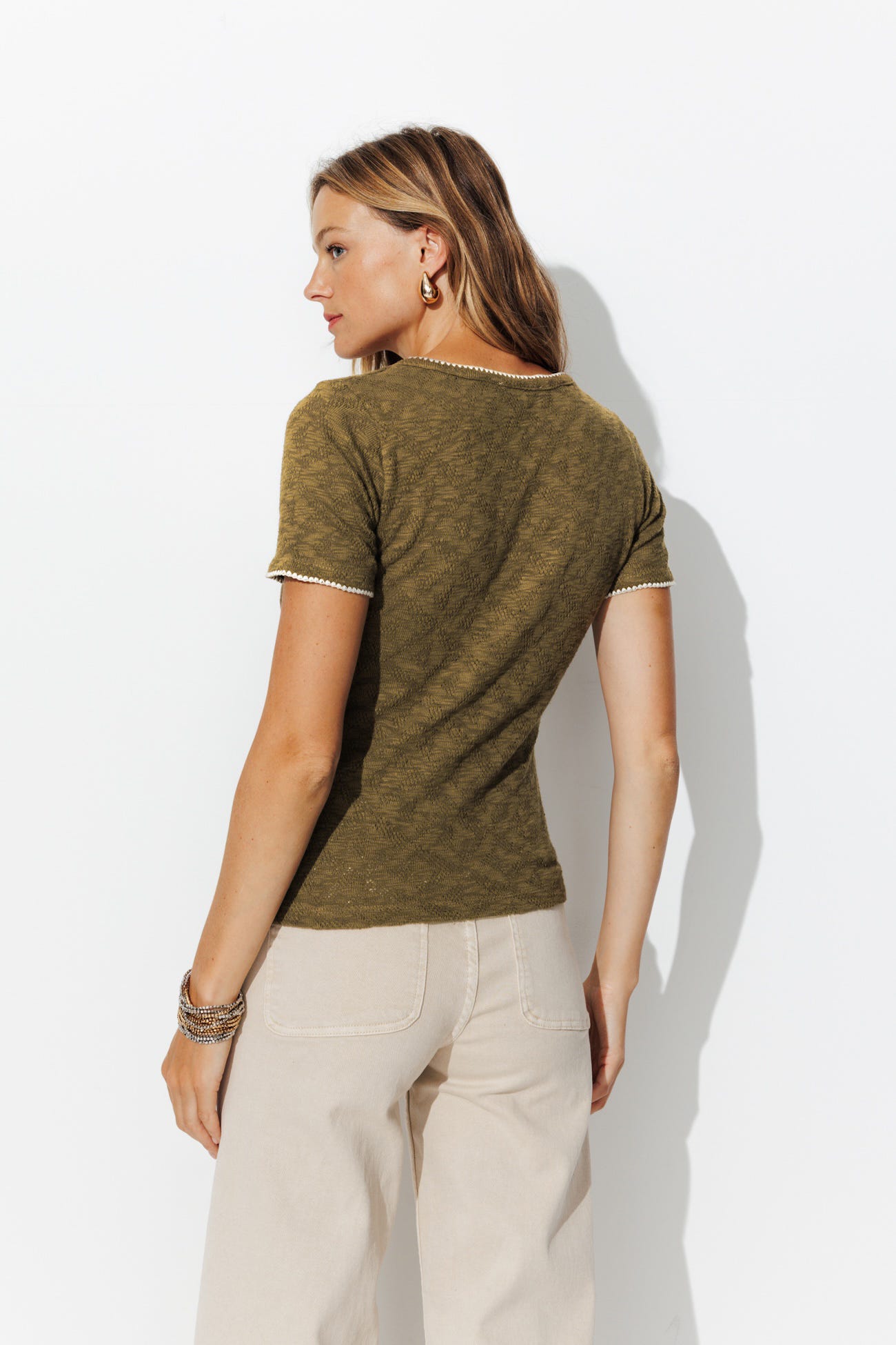 Camiseta punto pointelle