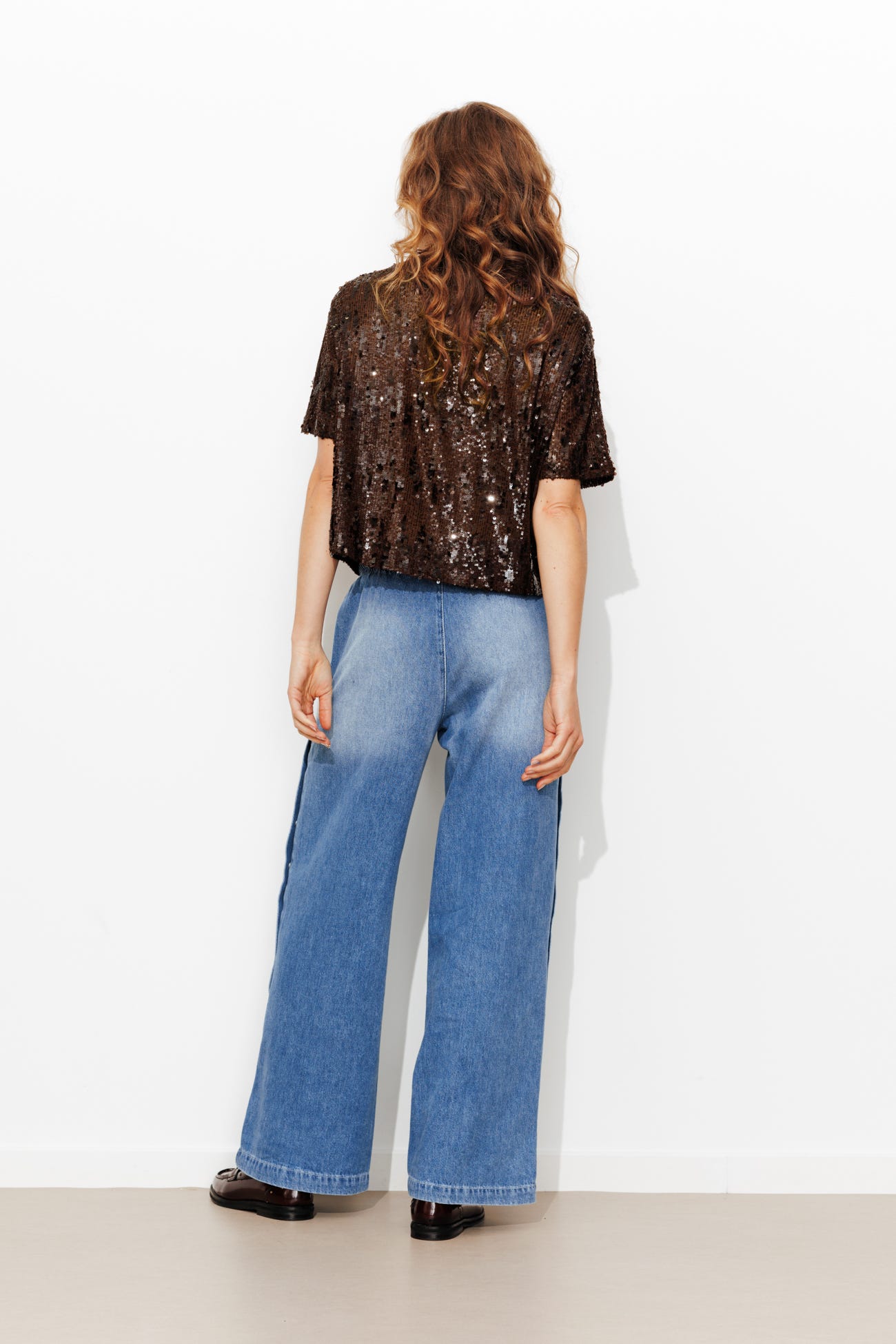 T-shirt à paillettes Femme