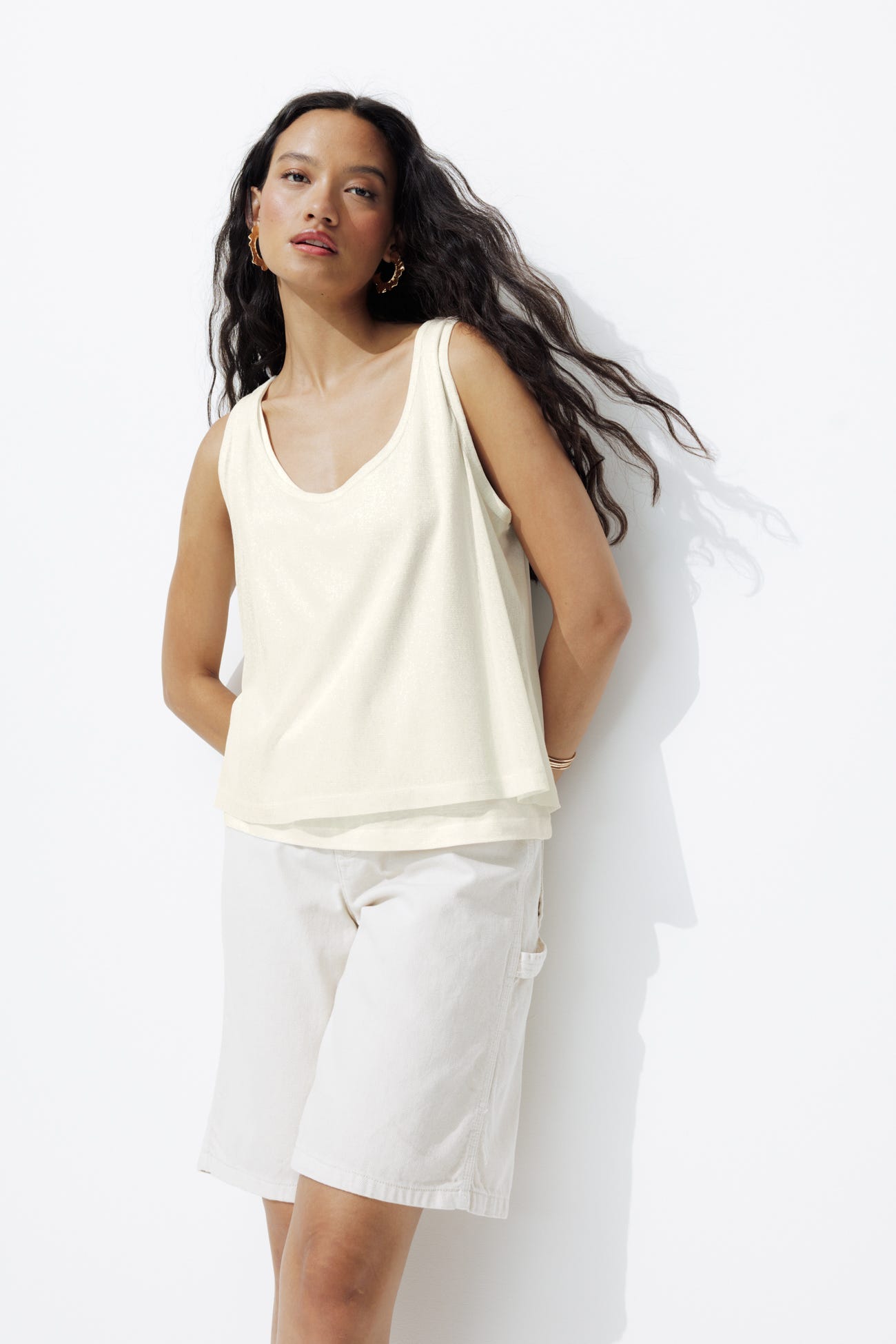 Top con brillos