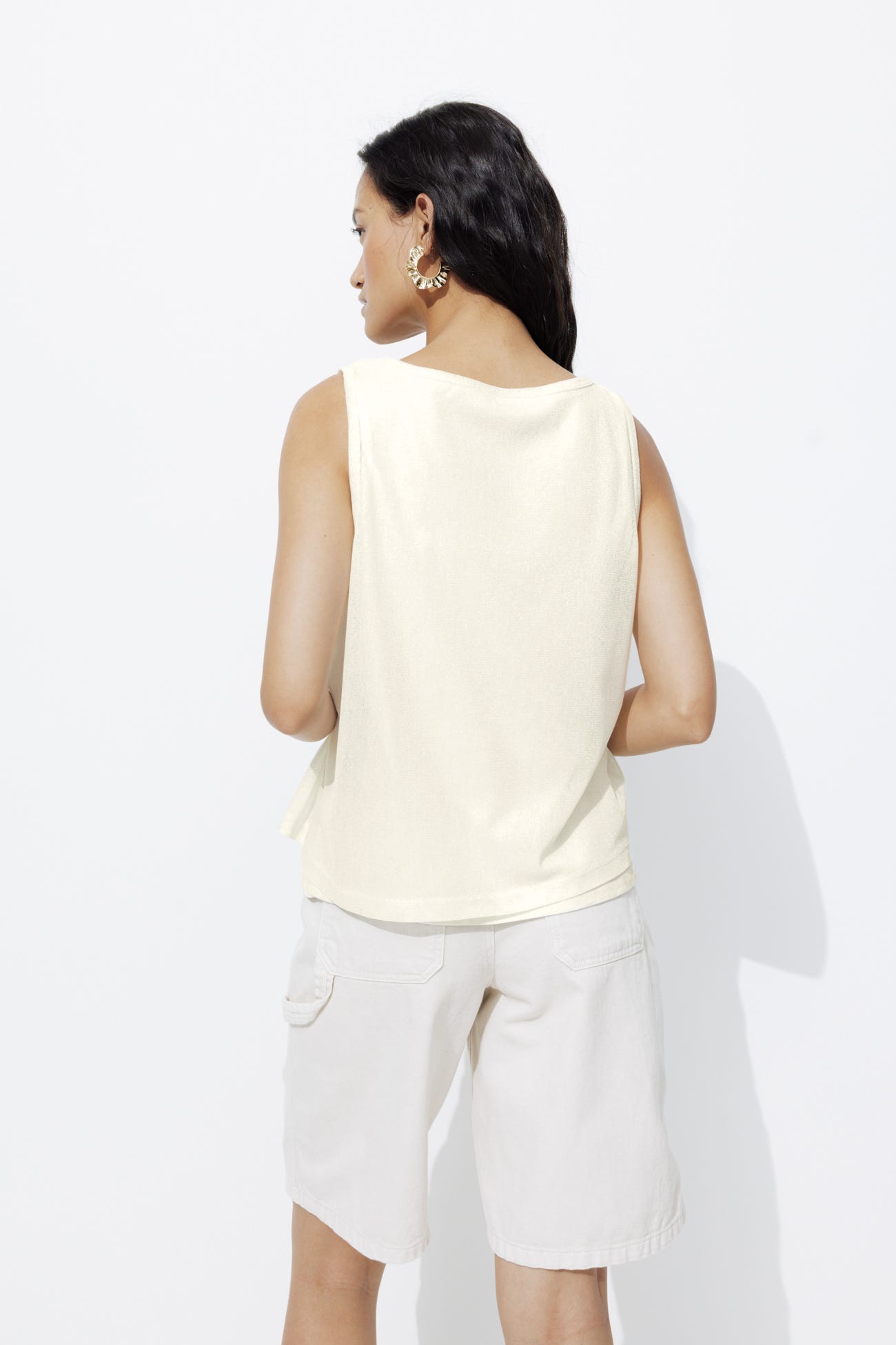 Top con brillos