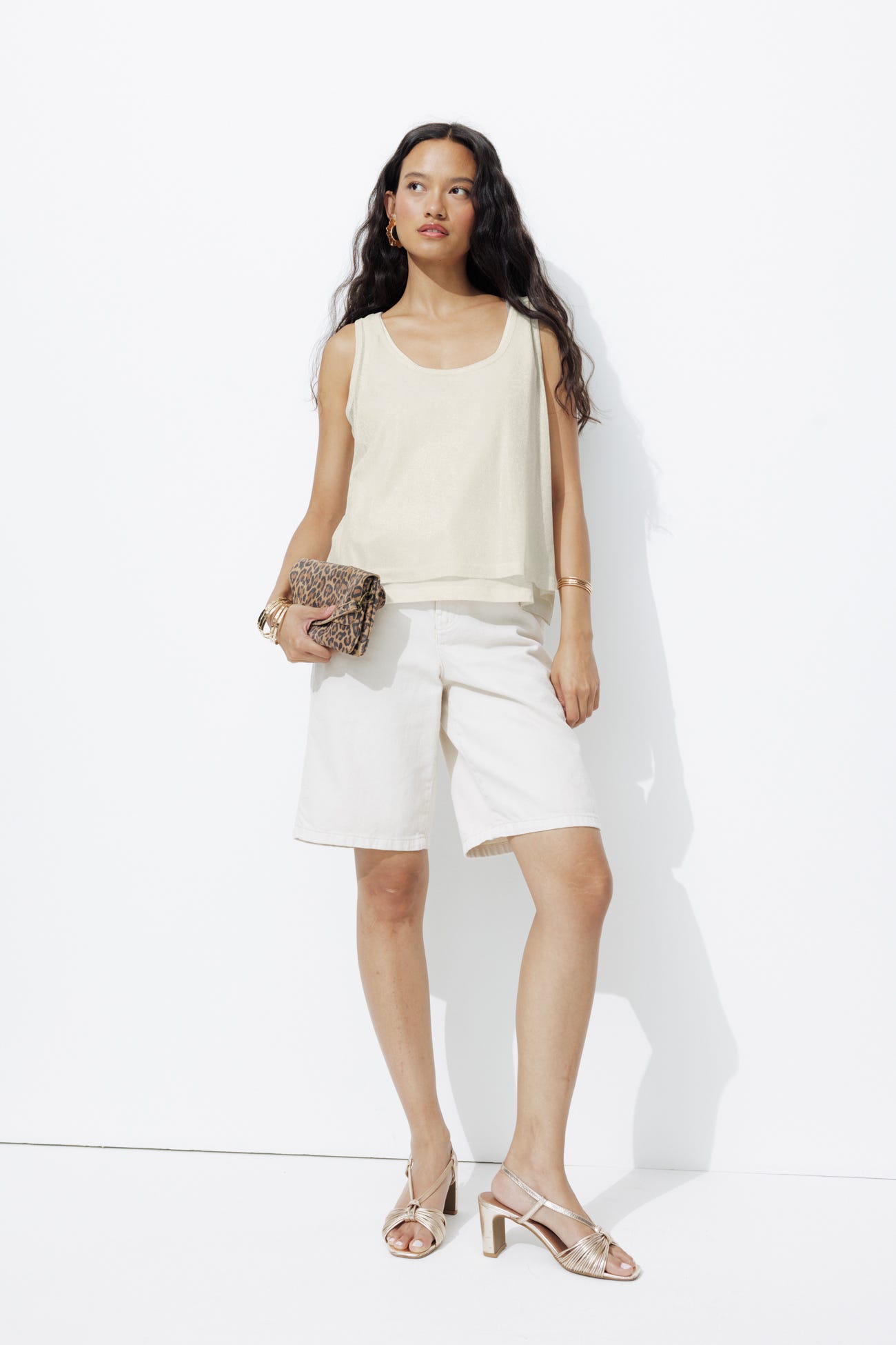 Top con brillos