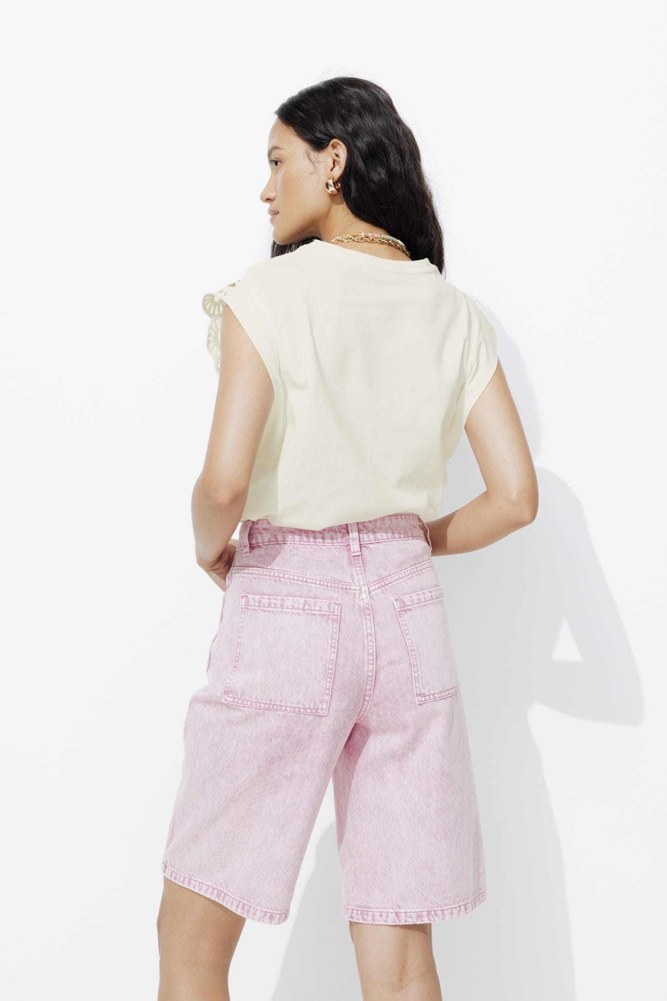 Macramé detail vest top