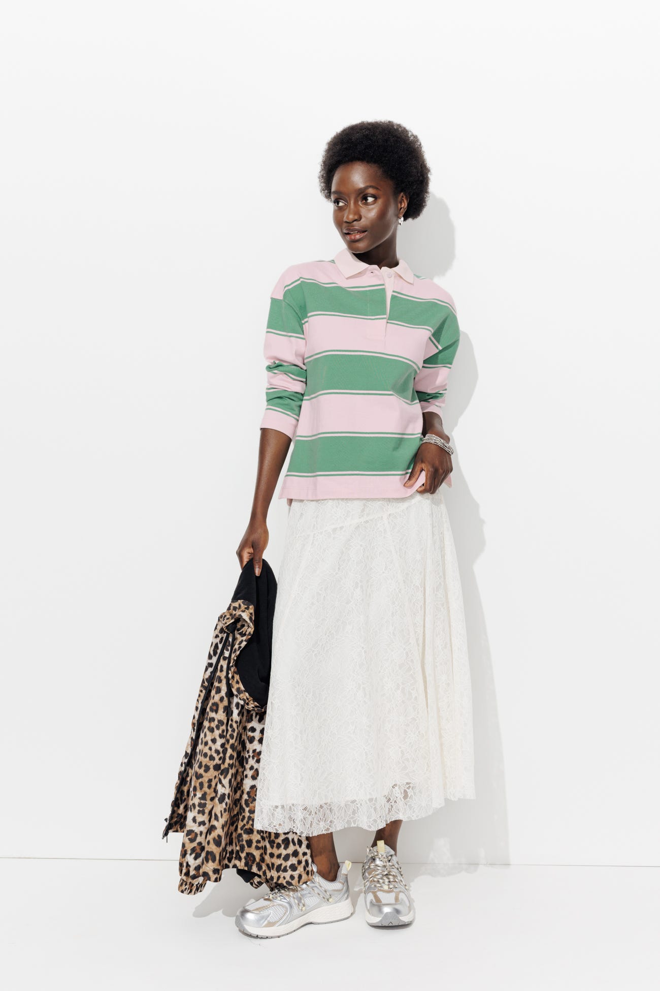 Polo de rayas manga larga