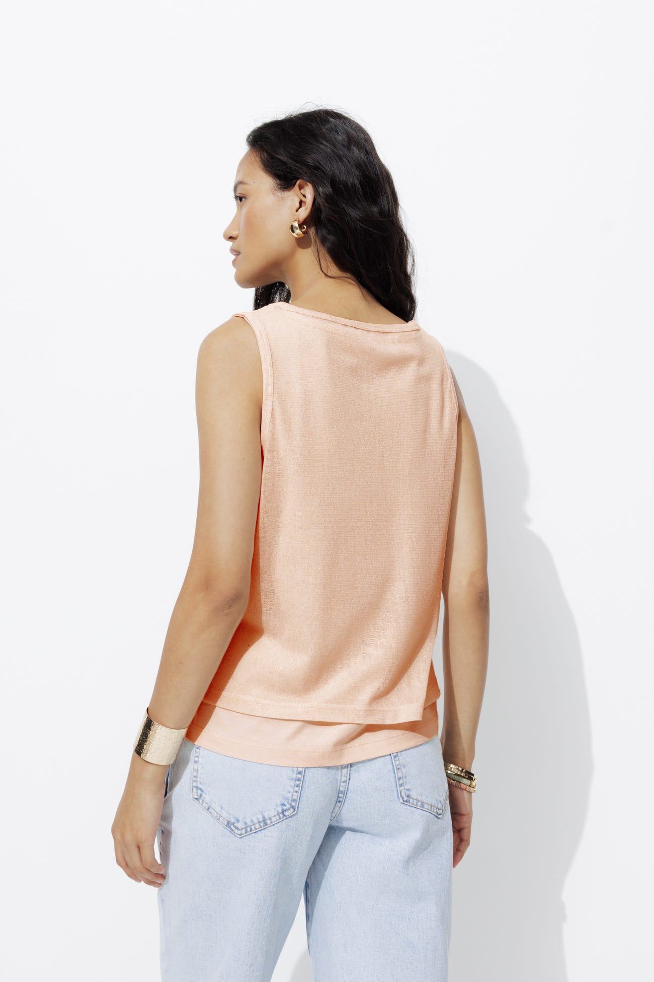 Top con brillos