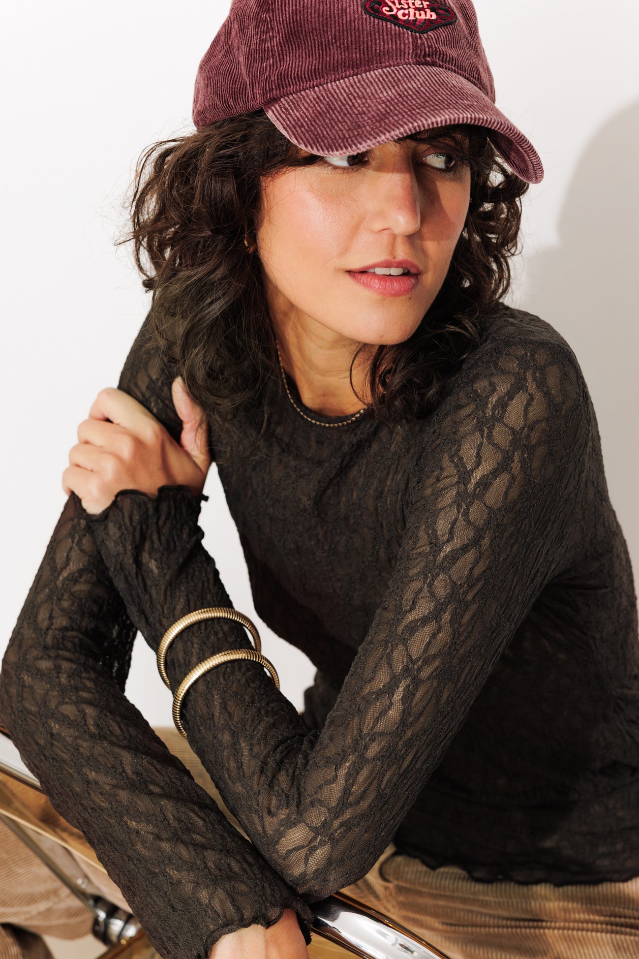 T-shirt en dentelle Femme