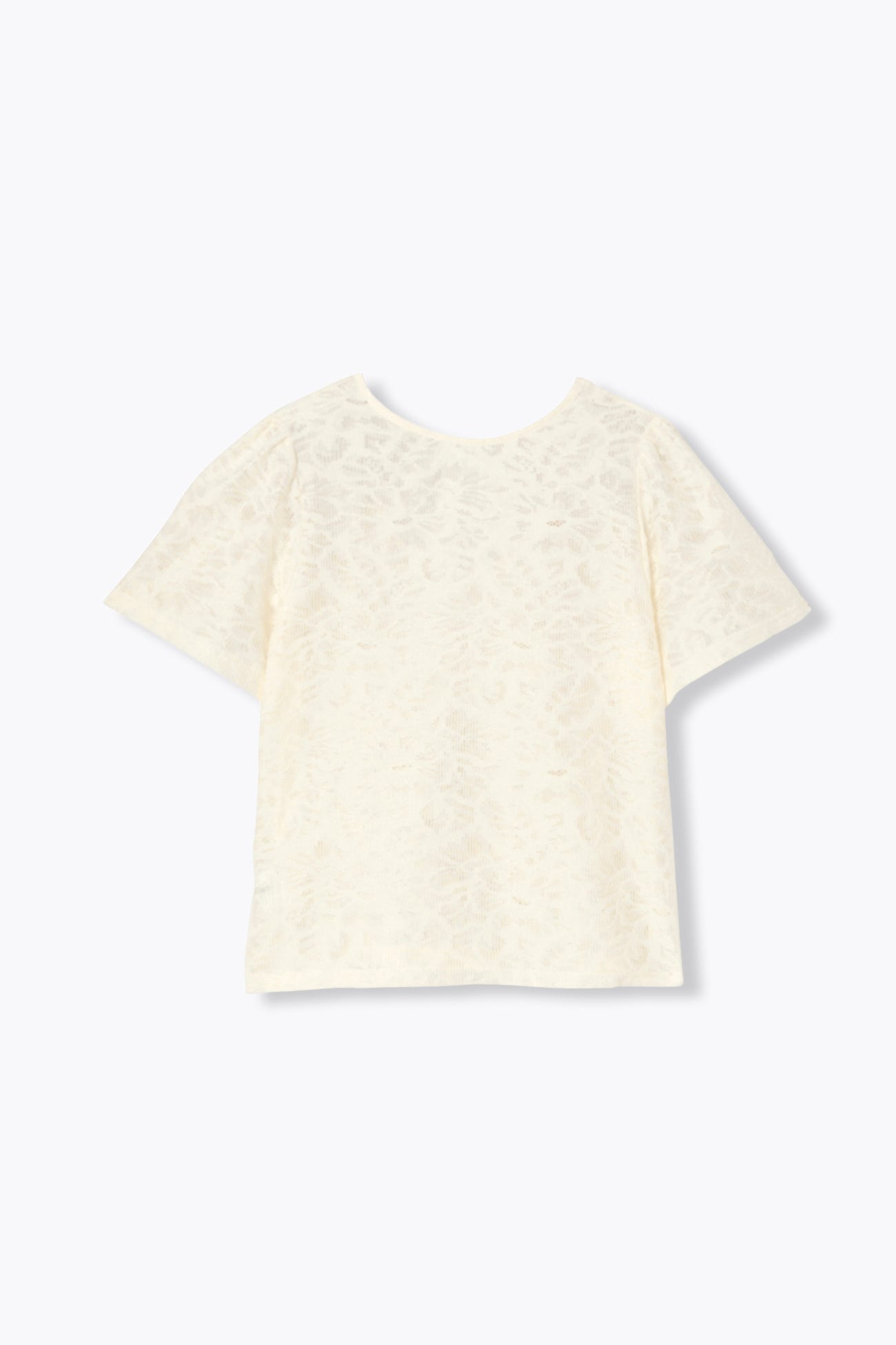 T-shirt effet dentelle Femme