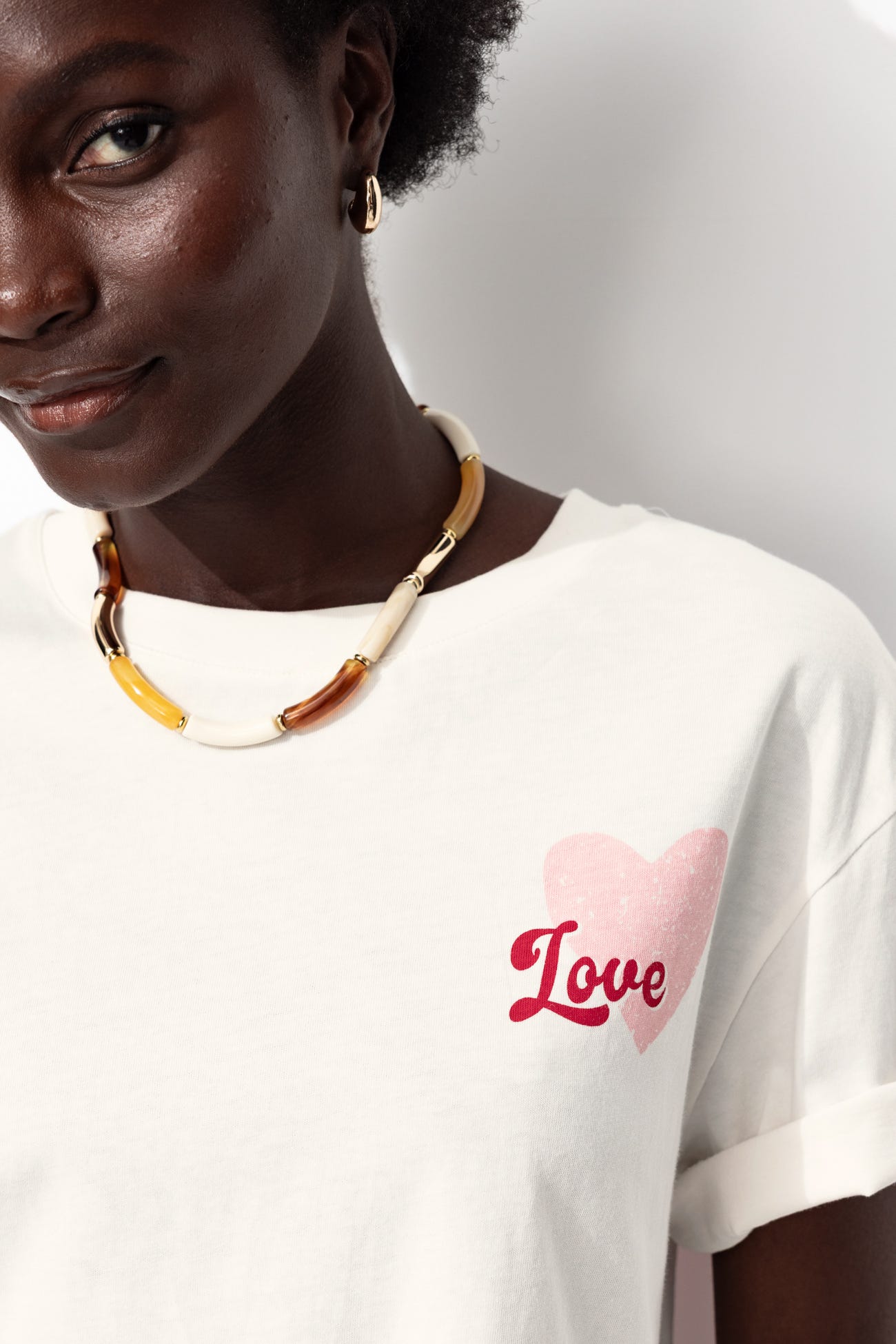 T-shirt à message love