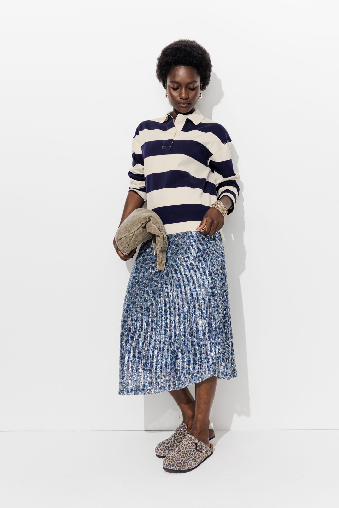 Polo de rayas manga larga