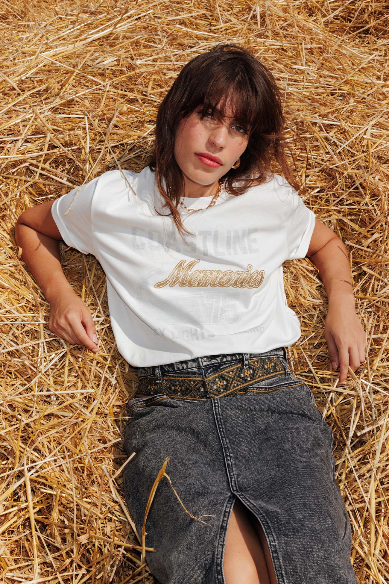 T-shirt à message Femme