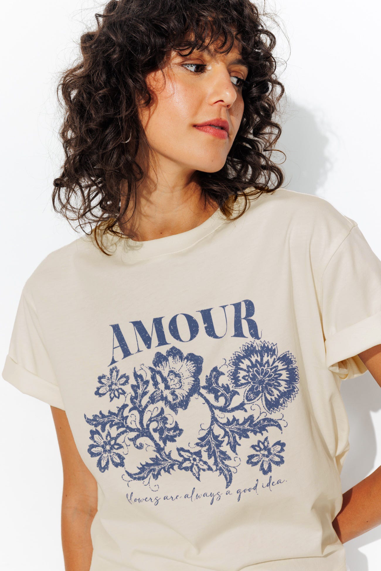 T-shirt à message AMOUR