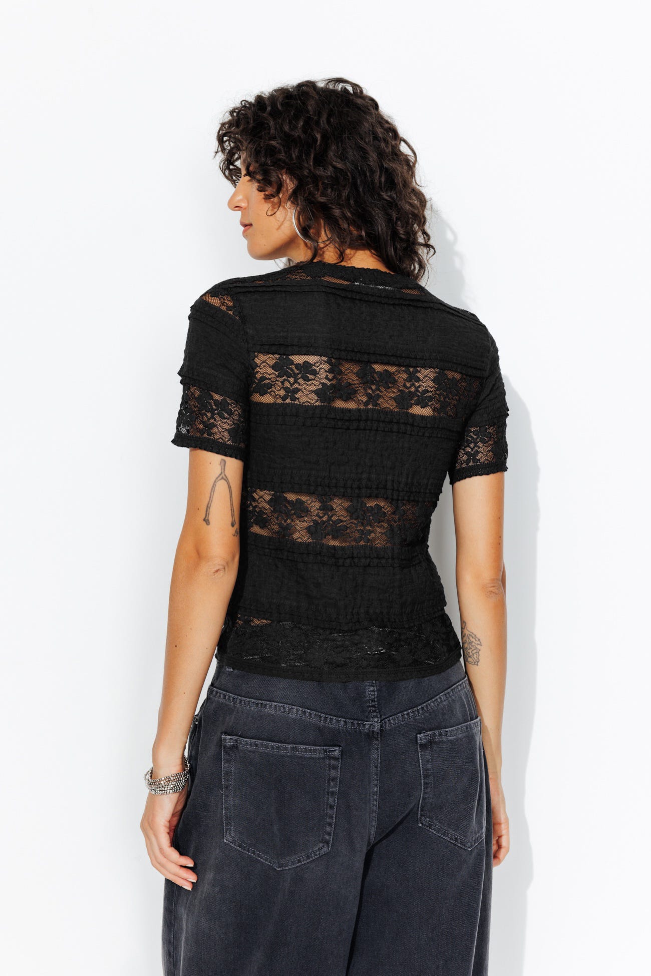 T-shirt en dentelle Femme