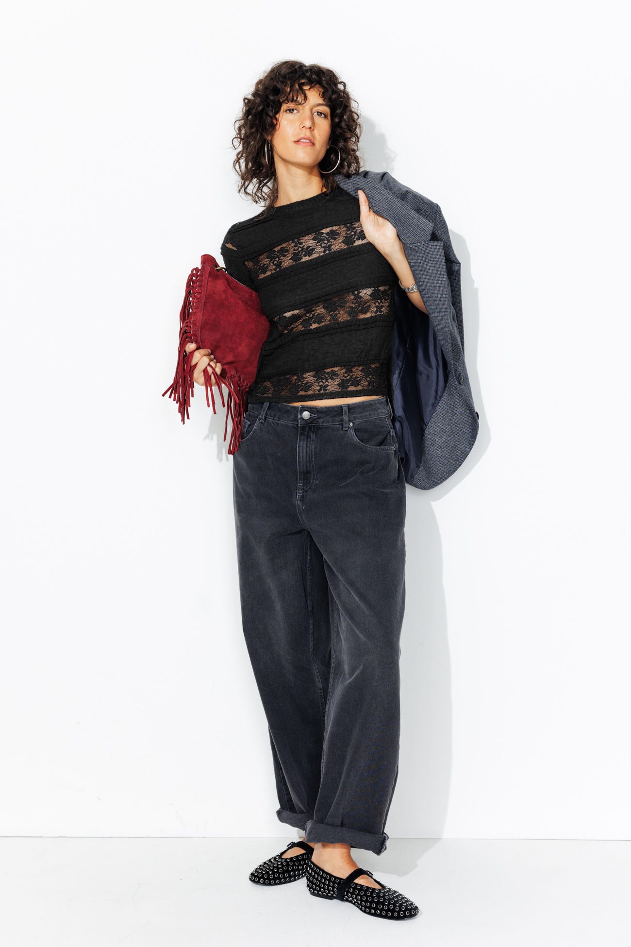 T-shirt en dentelle Femme