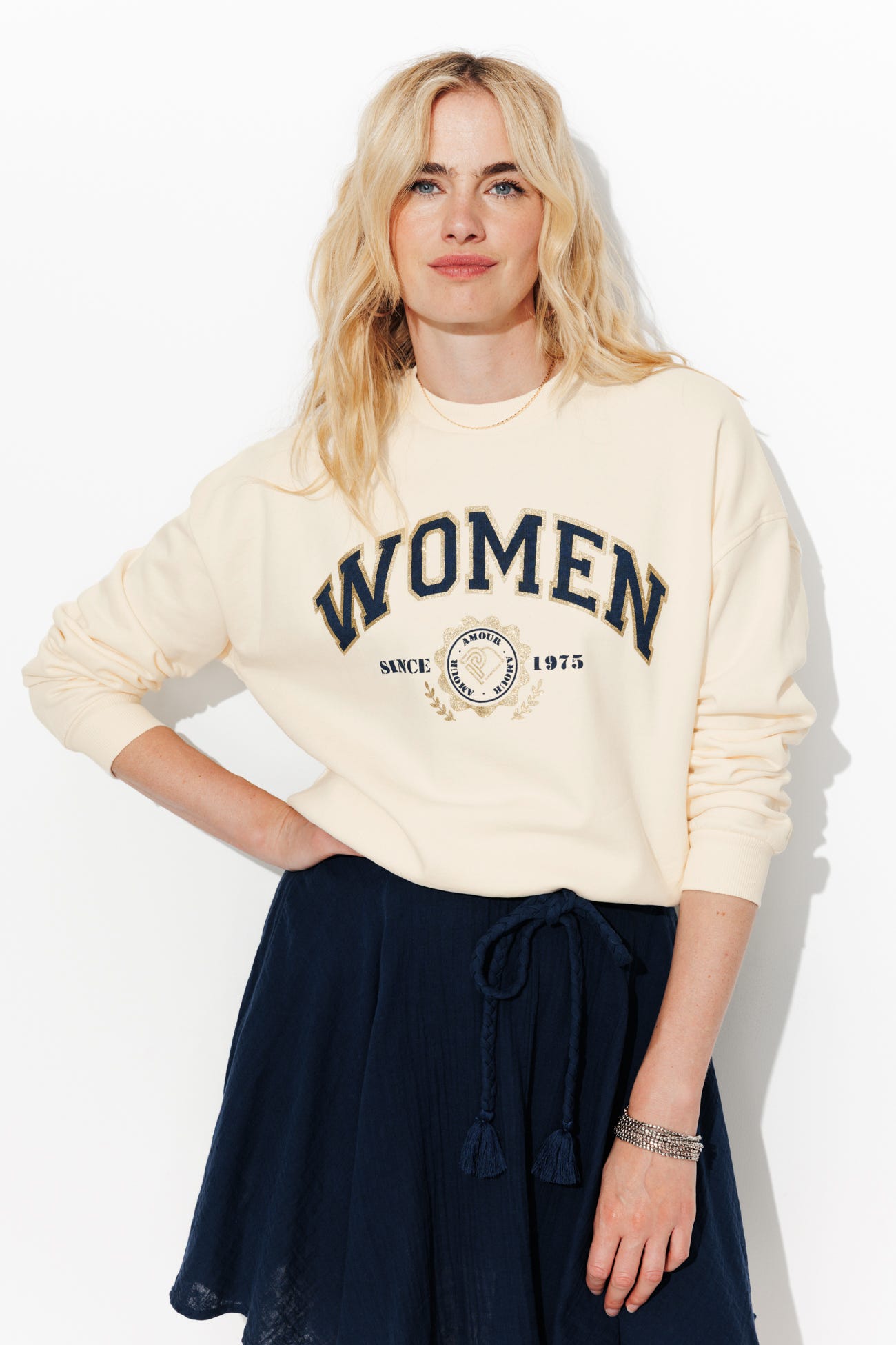 Sweat-shirt à paillettes Femme