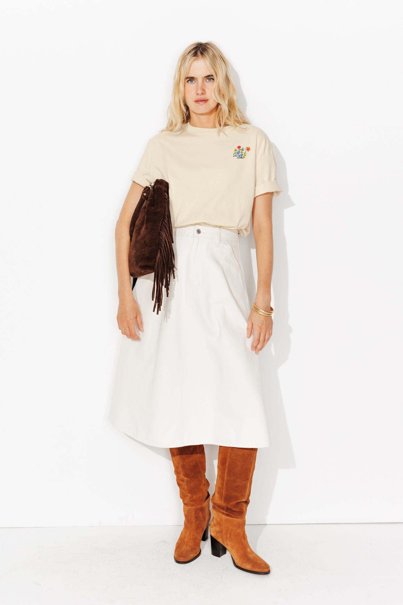 T-shirt fleuri Femme