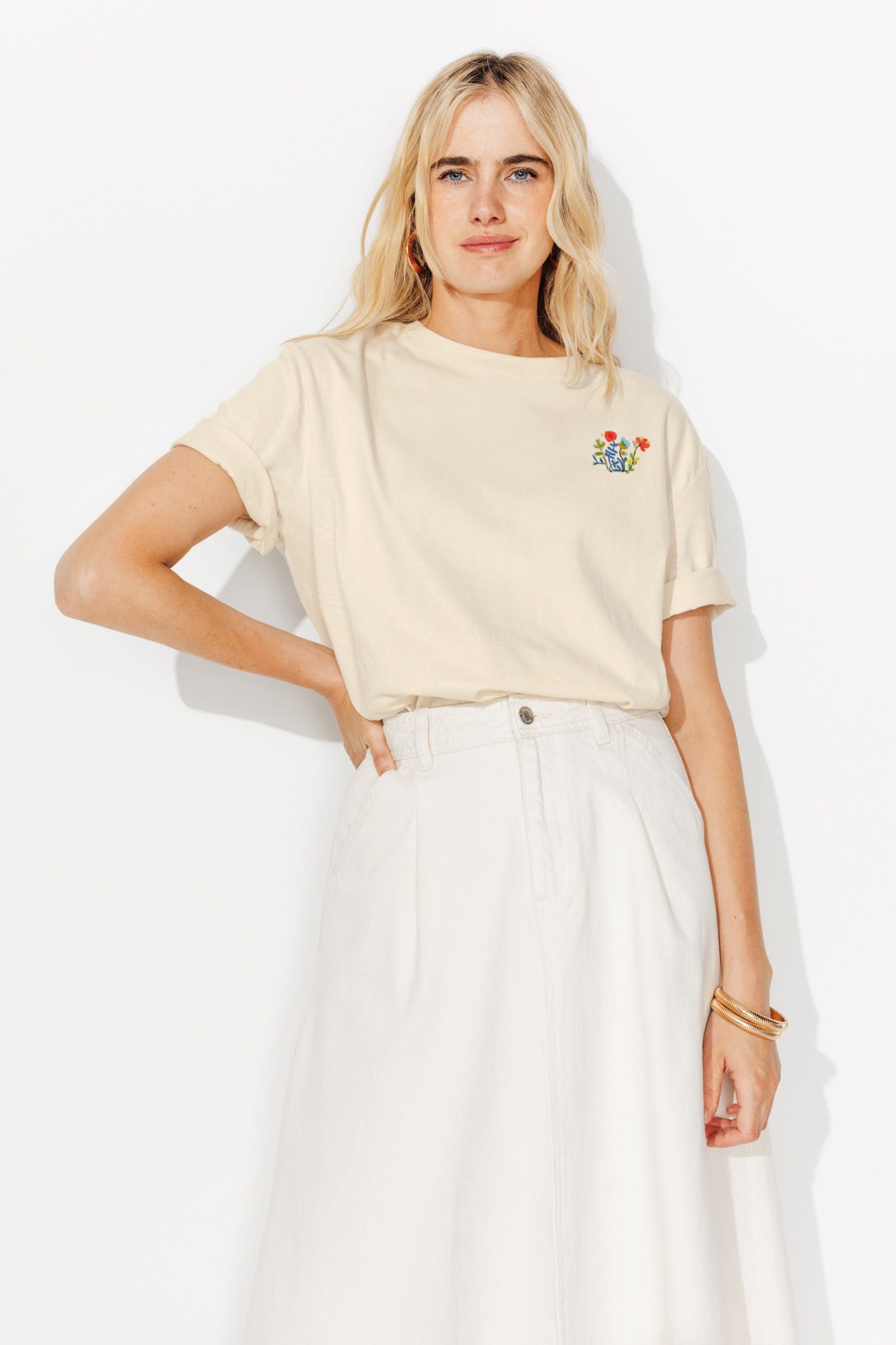T-shirt fleuri Femme